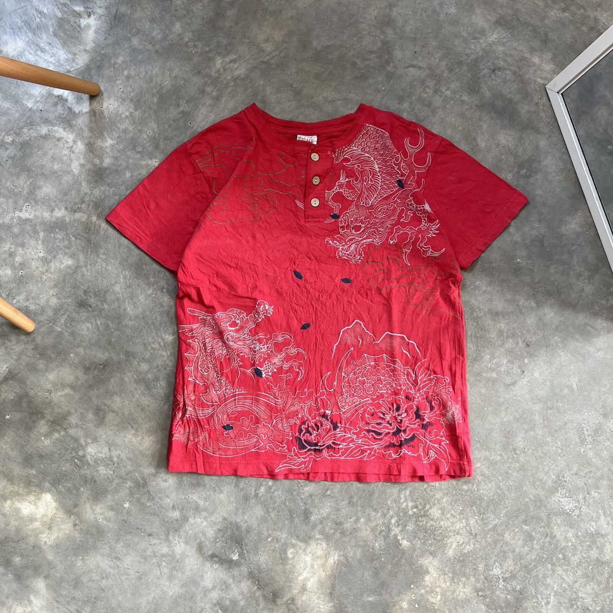 Japanese Brand 2000s Space Opera Karakuri Style dragon T-shirt Size US L / EU 52-54 / 3 - 1 Thumbnail