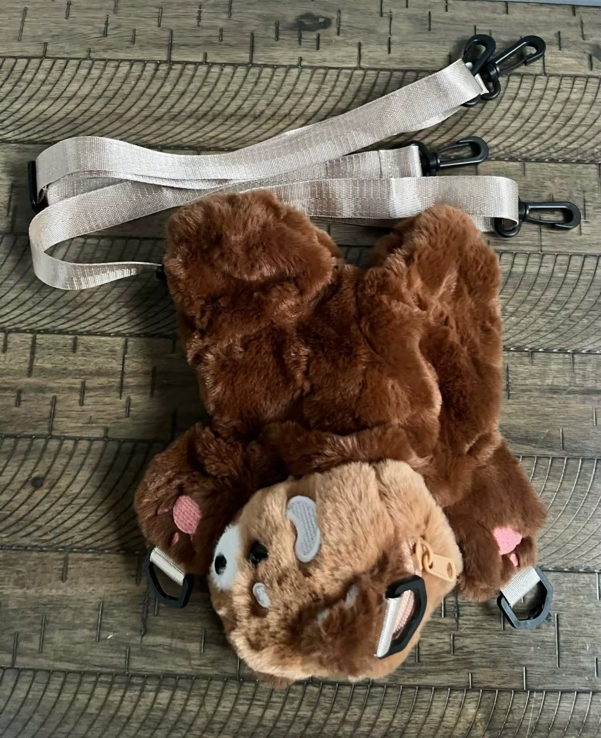 Japanese Brand Red panda plush backpack/side bag Size ONE SIZE - 6 Thumbnail
