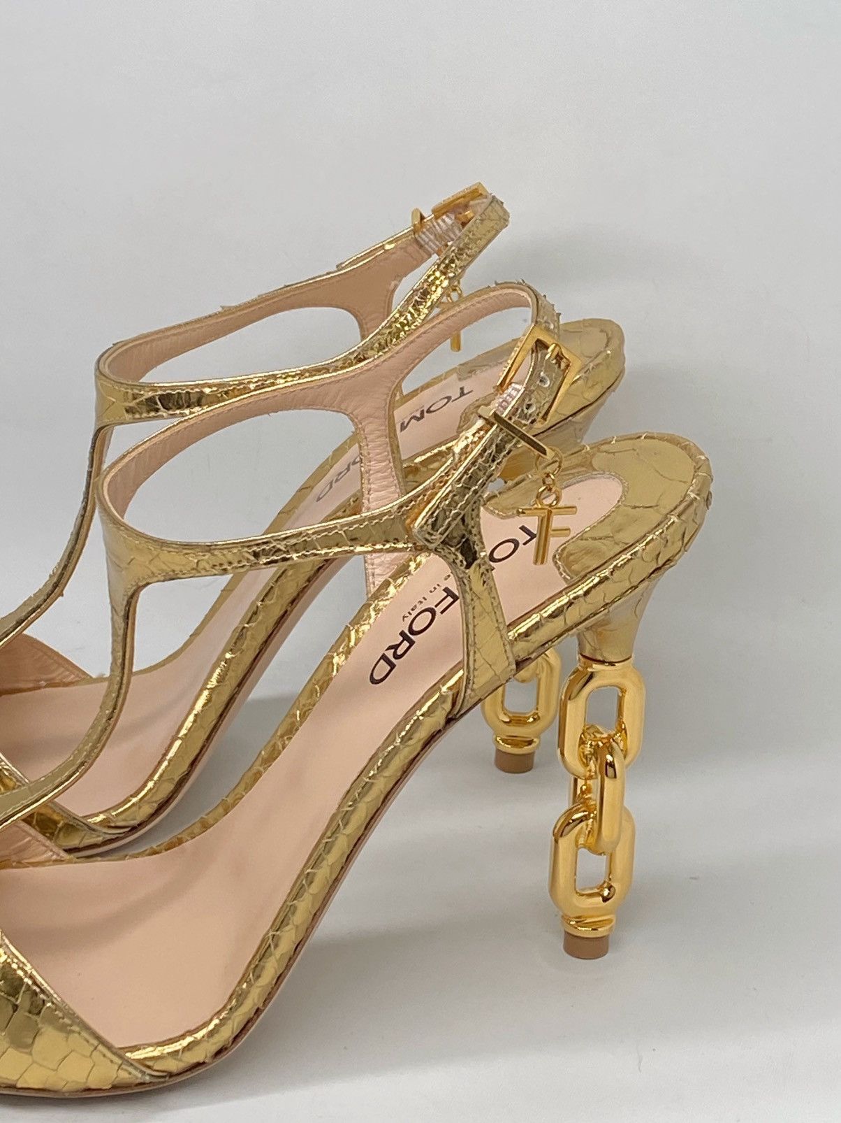 Tom Ford Tom Ford Stamped Python Galaxy 105mm Sandal size 37.5 Size US 7.5 / IT 37.5 - 8 Thumbnail