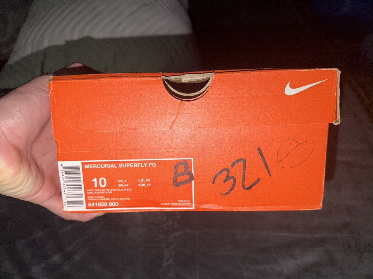 Nike Mercurial súper IV FG “wolf grey hyper pink” Size US 10 / EU 43 - 5 Thumbnail