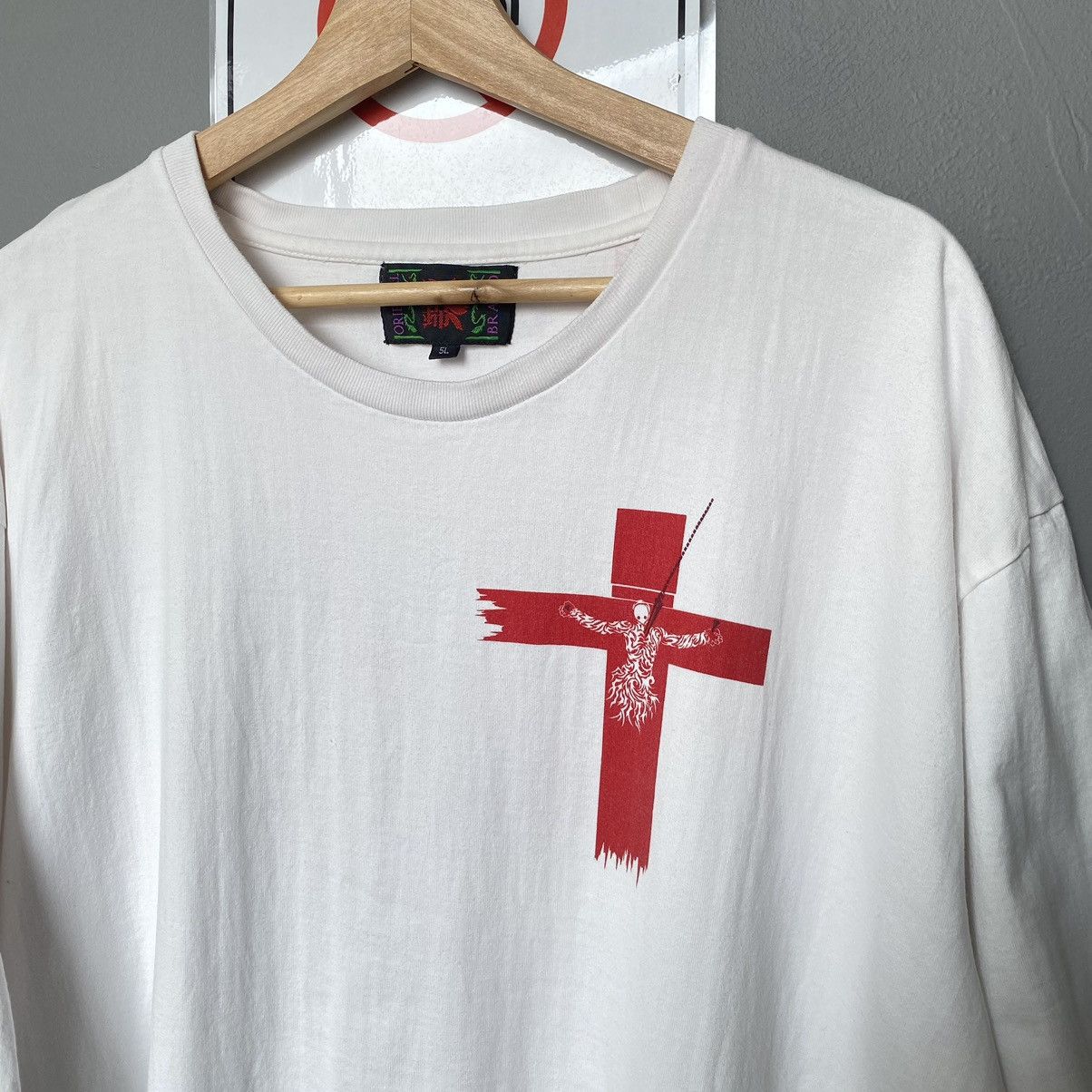 Anime NERV Lilith Evangelion Oversized ERD GRUNGE THRASHED TEE Size US XXL / EU 58 / 5 - 8 Thumbnail