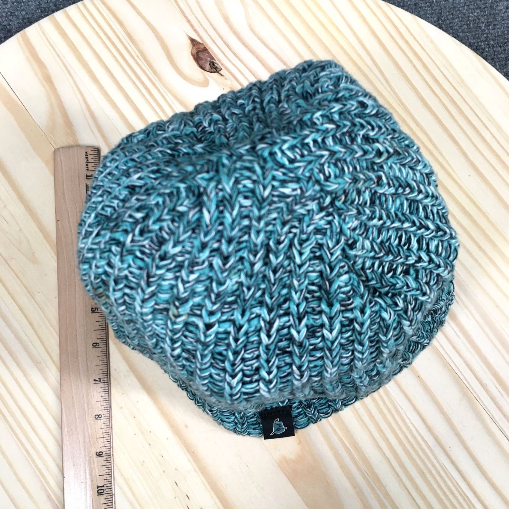 Vintage Love Your Melon Beanie Knitted Hat Mens One Size Green Cotton Pull On Casual Size ONE SIZE - 4 Thumbnail