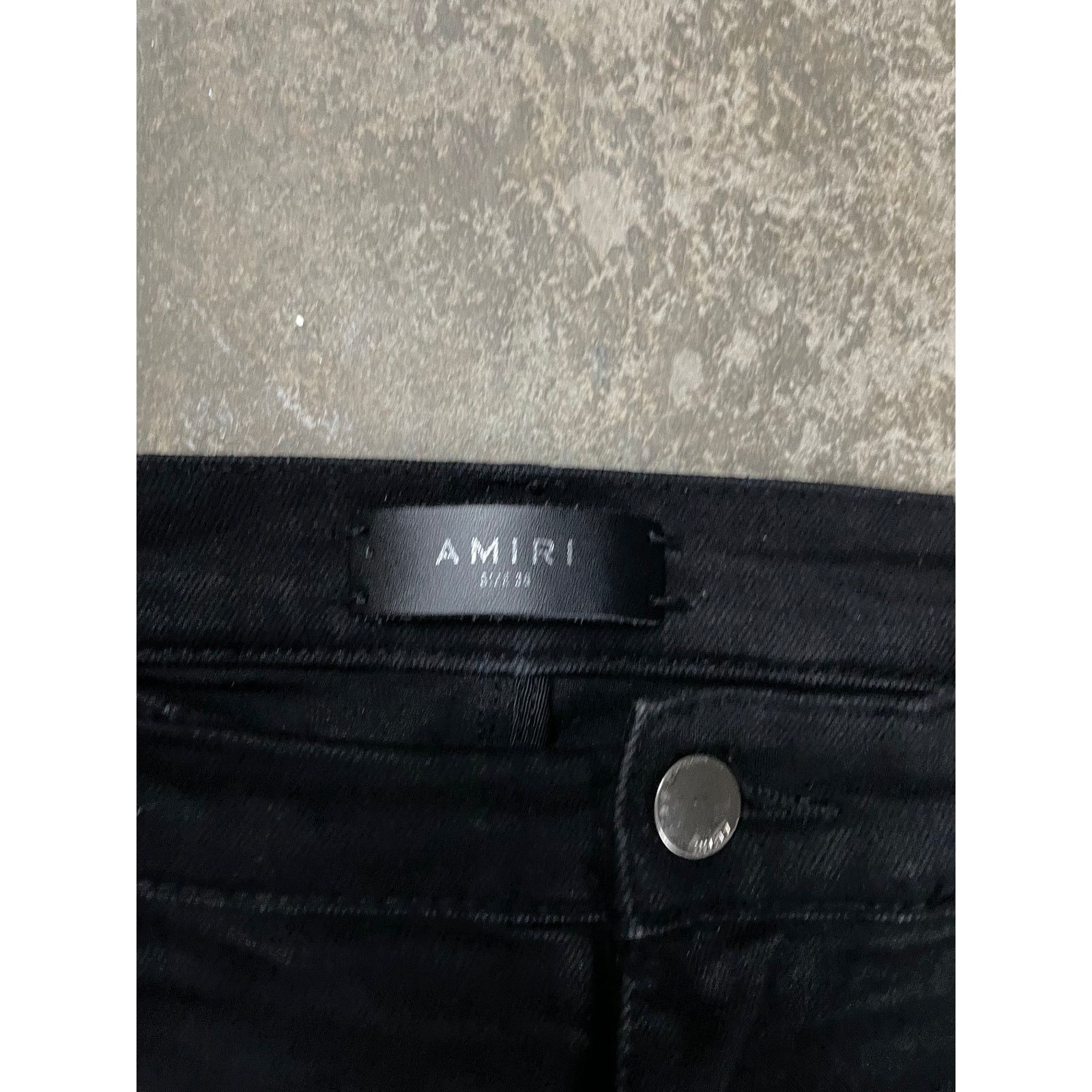 Amiri Amiri Jeans Black Crystal Thrasher Patch Used 36 Size US 36 / EU 52 - 2 Thumbnail