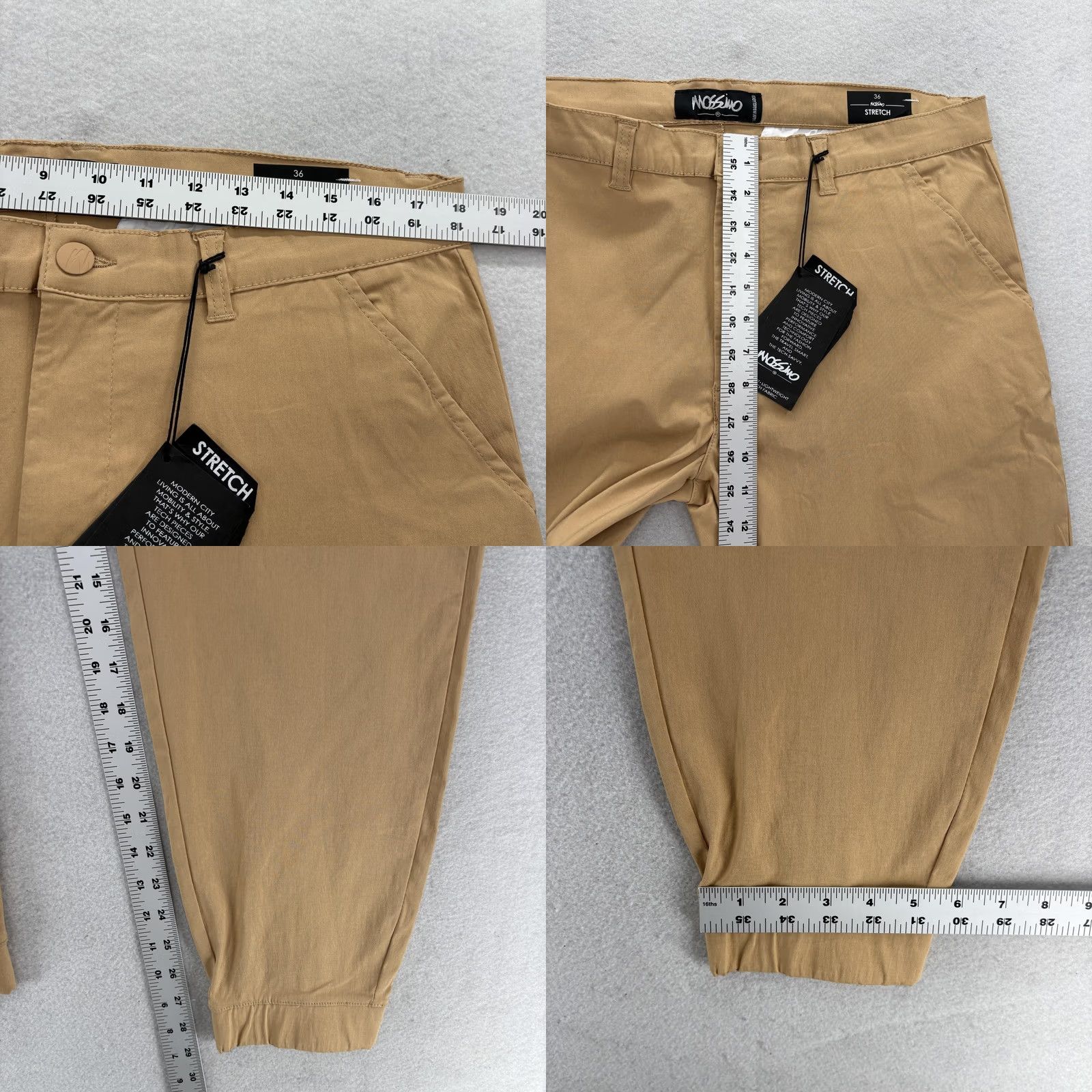 Mossimo Mossimo Jogger Pants Mens 36 Beige Slim Fit Inseam 29 Moisture Wicking NWT Tech Size US 36 / EU 52 - 8 Thumbnail