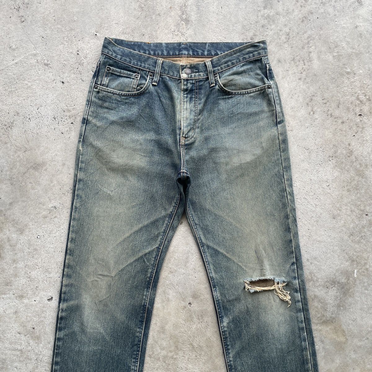 Edwin Vintage Edwin Japan Mud Wash Jeans Faded Distressed Pants Size US 32 / EU 48 - 3 Thumbnail
