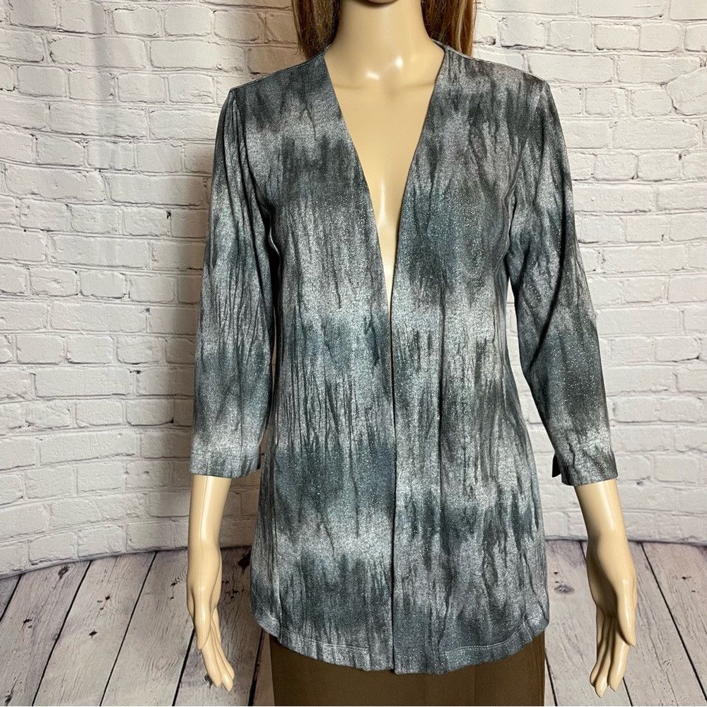 Chicos New Chico's Open Front 3/4 Sleeve Tie Dye Cardigan Size 0 U Size S / US 4 / IT 40 - 2 Thumbnail
