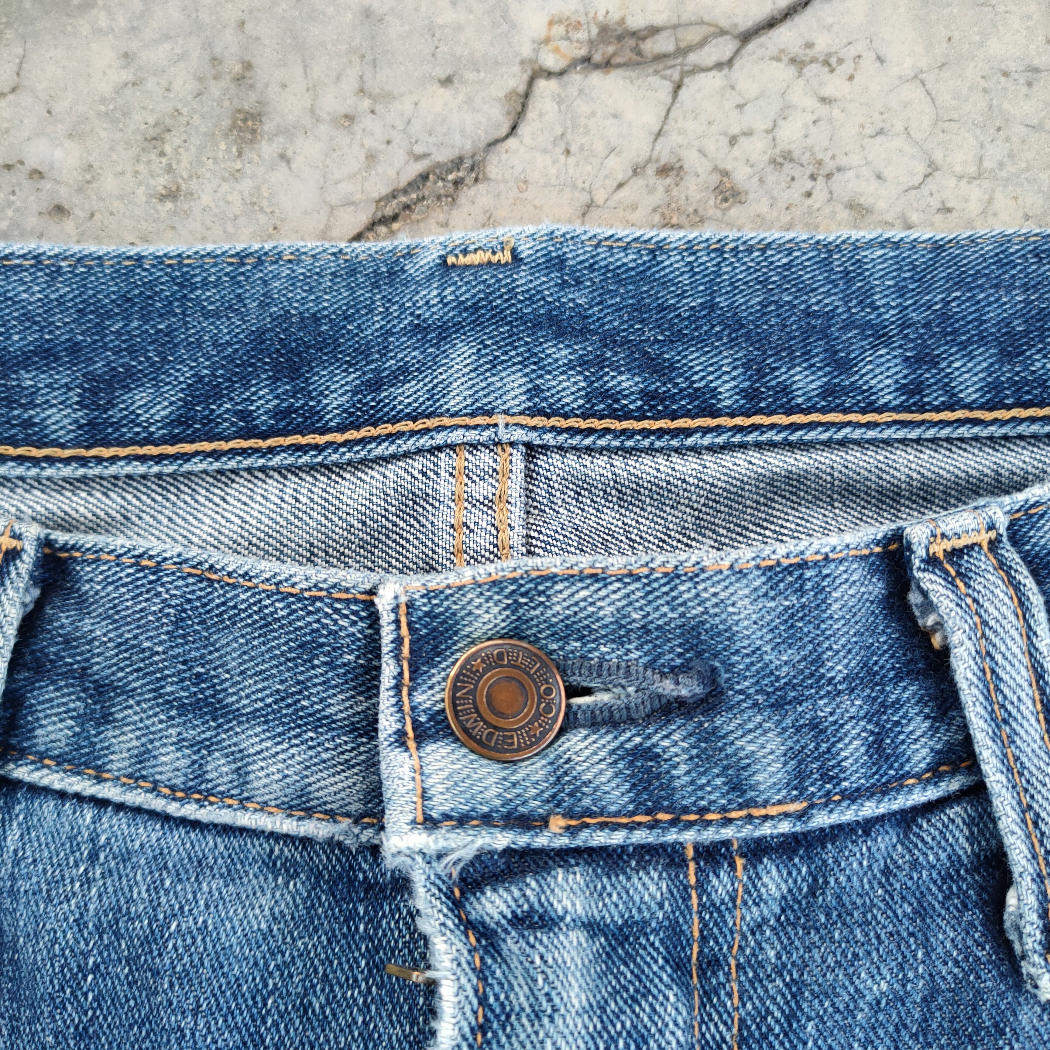 Edwin W36 VINTAGE EDWIN FADED DISTRESSED DENIM JEAN PANTS Size US 36 / EU 52 - 4 Thumbnail