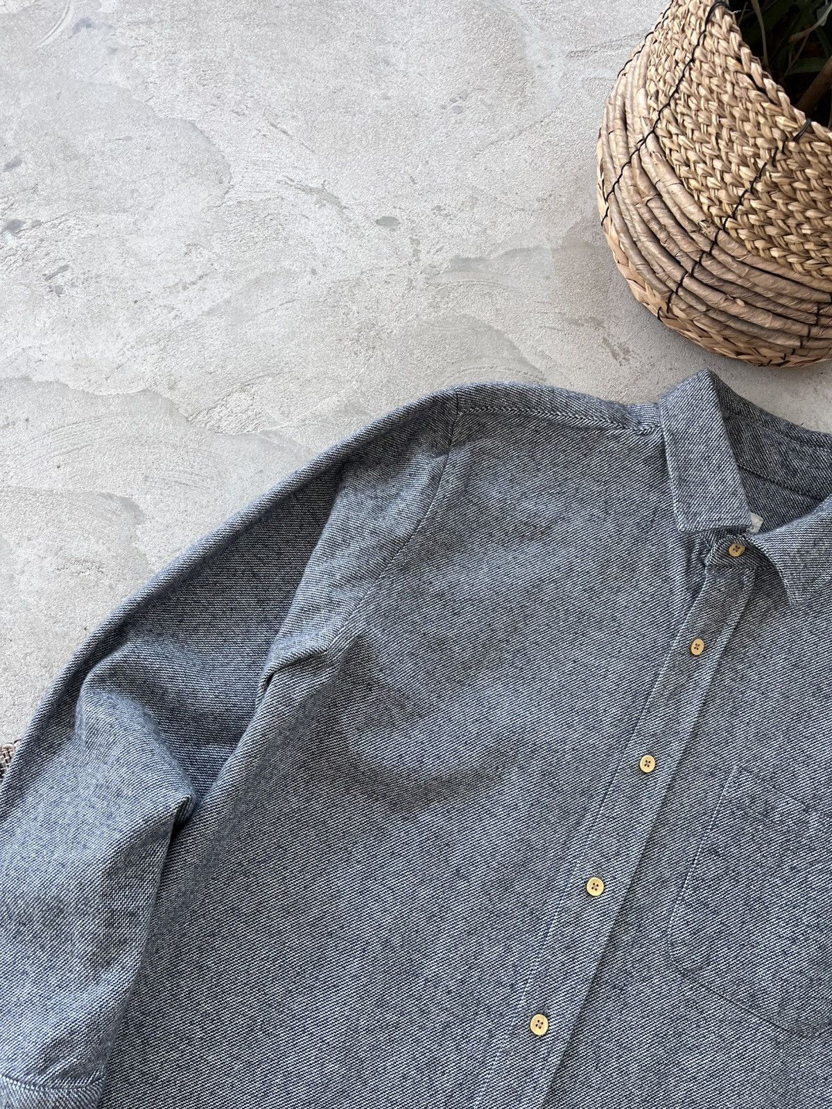 Carhartt Vintage Jam Industries Grey Denim Shirt Overshirt Avantgarde Size US XL / EU 56 / 4 - 3 Thumbnail