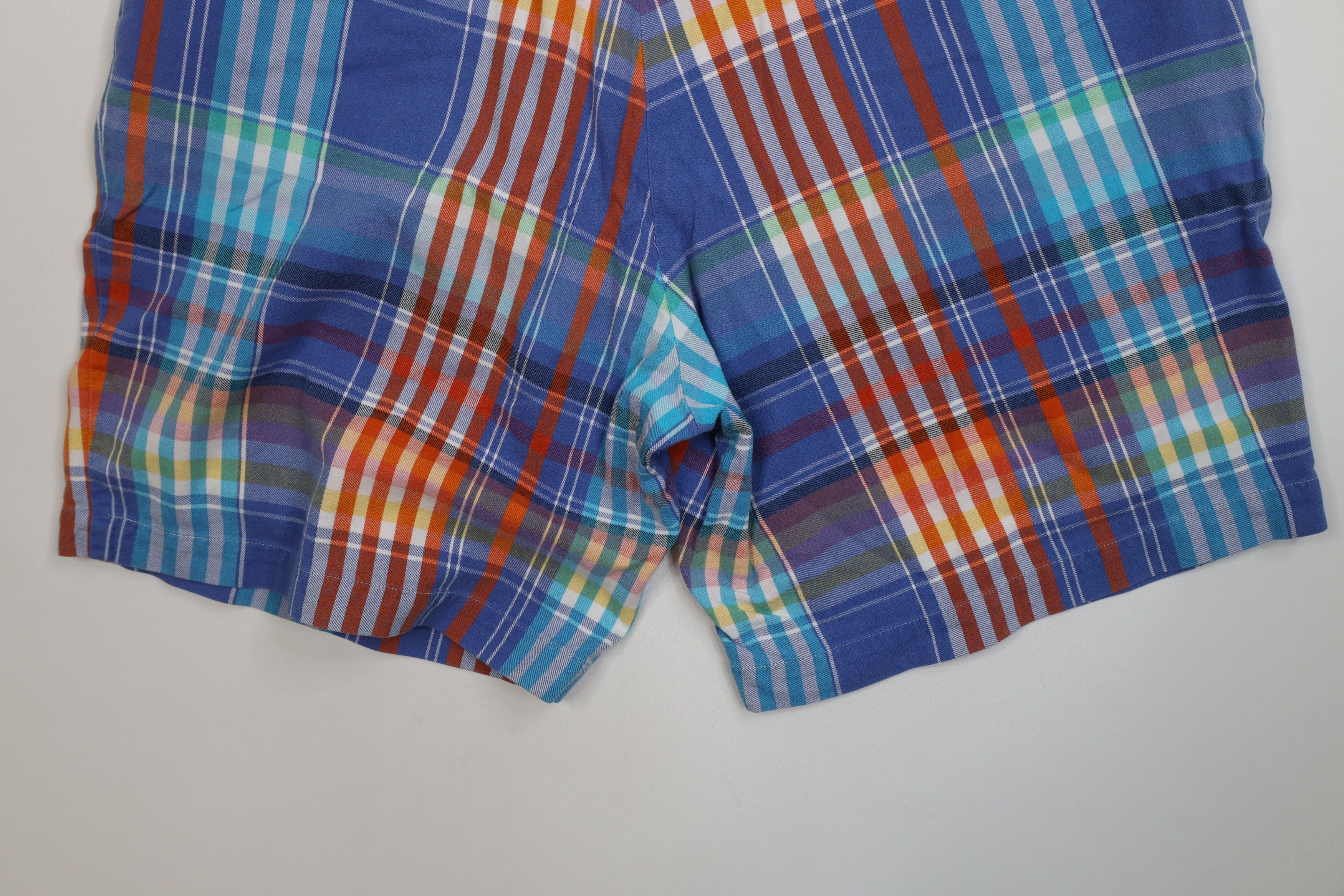 Ralph Lauren Vintage 90s Ralph Lauren Madras Plaid Flannel Chino Shorts Size US 38 / EU 54 - 11 Thumbnail