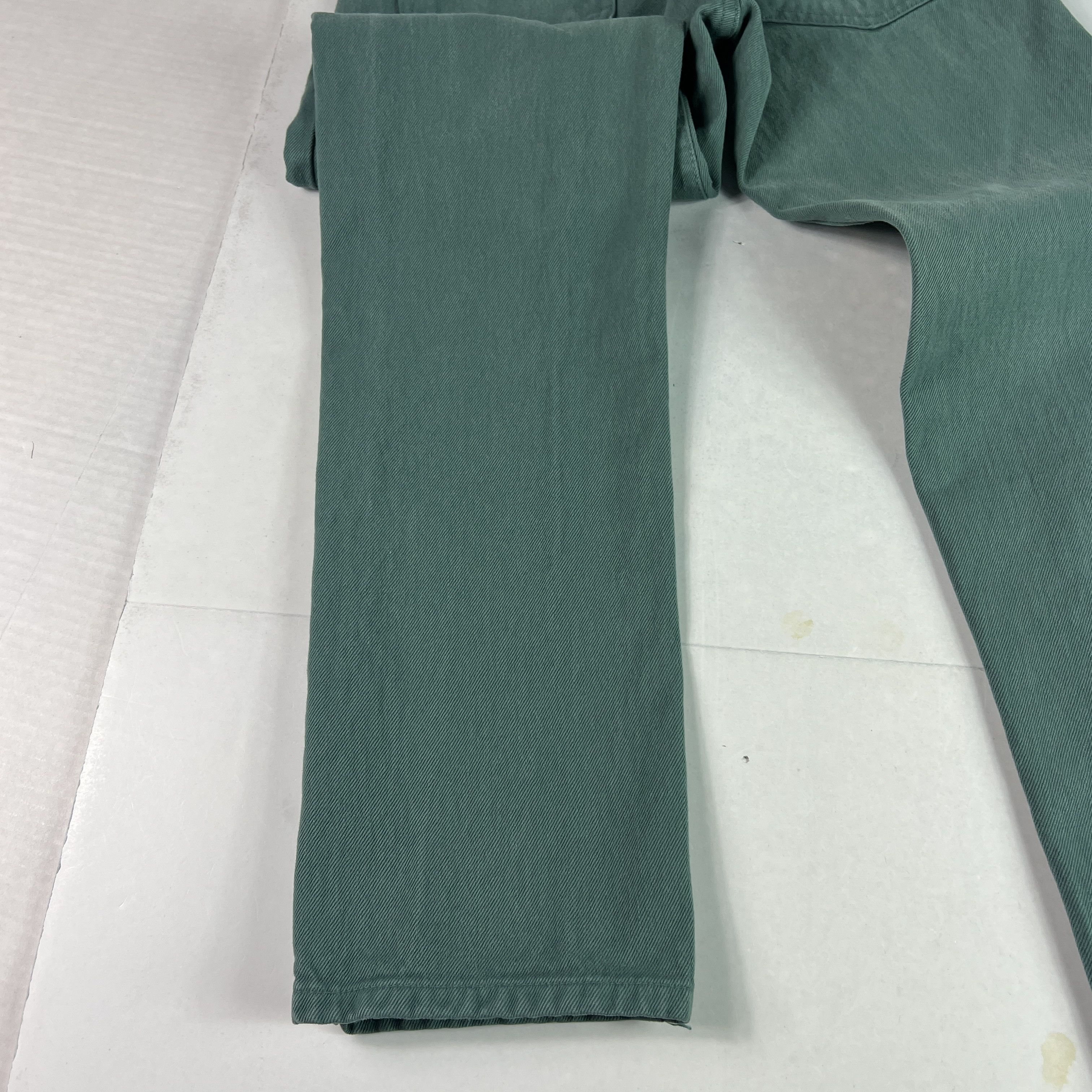 Calvin Klein VTG Calvin Klein Jean's Straight Green Faded Denim USA Made Size 26" / US 2 / IT 38 - 15 Thumbnail