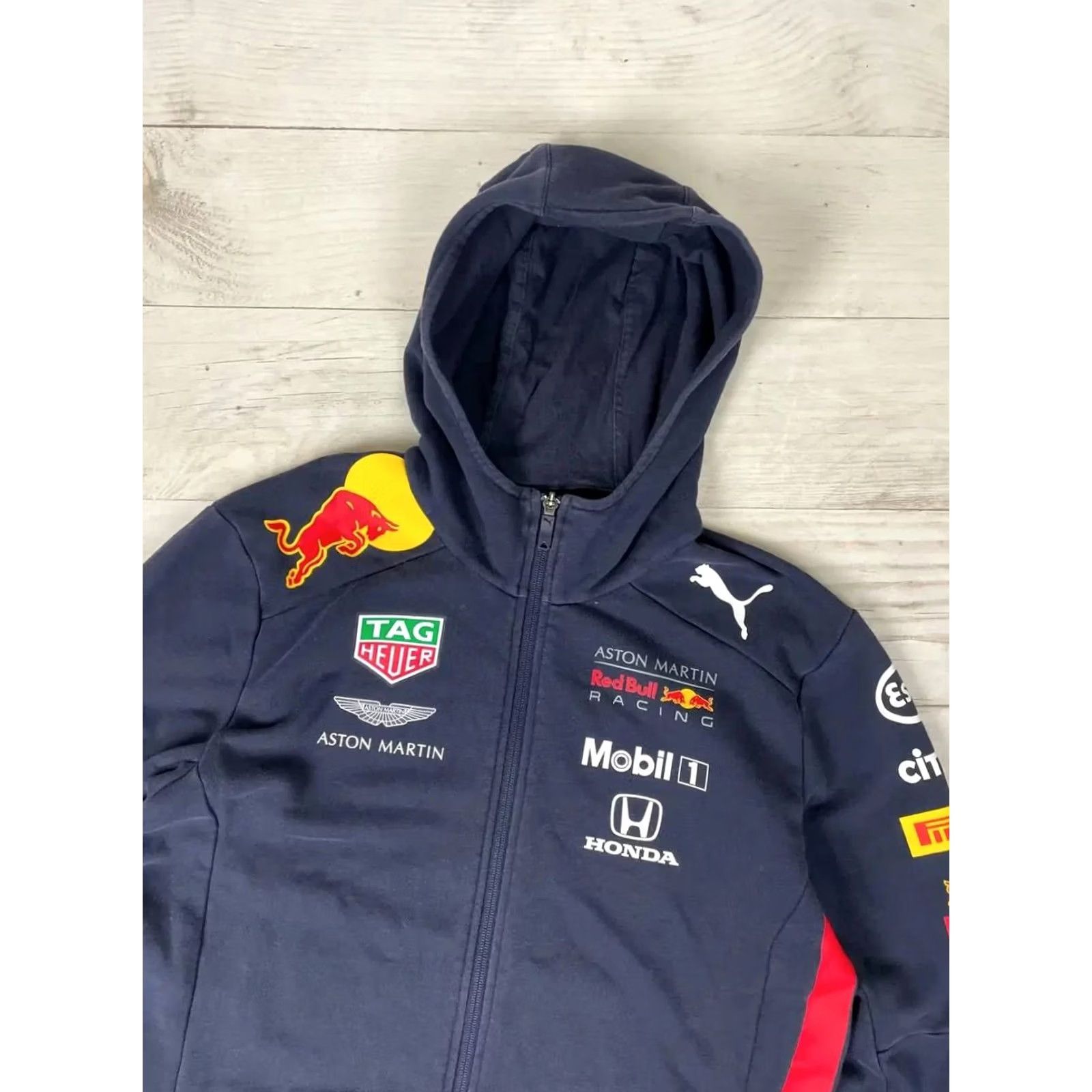 Puma Puma Red Bull Racing Honda Hoodie Sz M blue Nascar Men Size US M / EU 48-50 / 2 - 2 Thumbnail