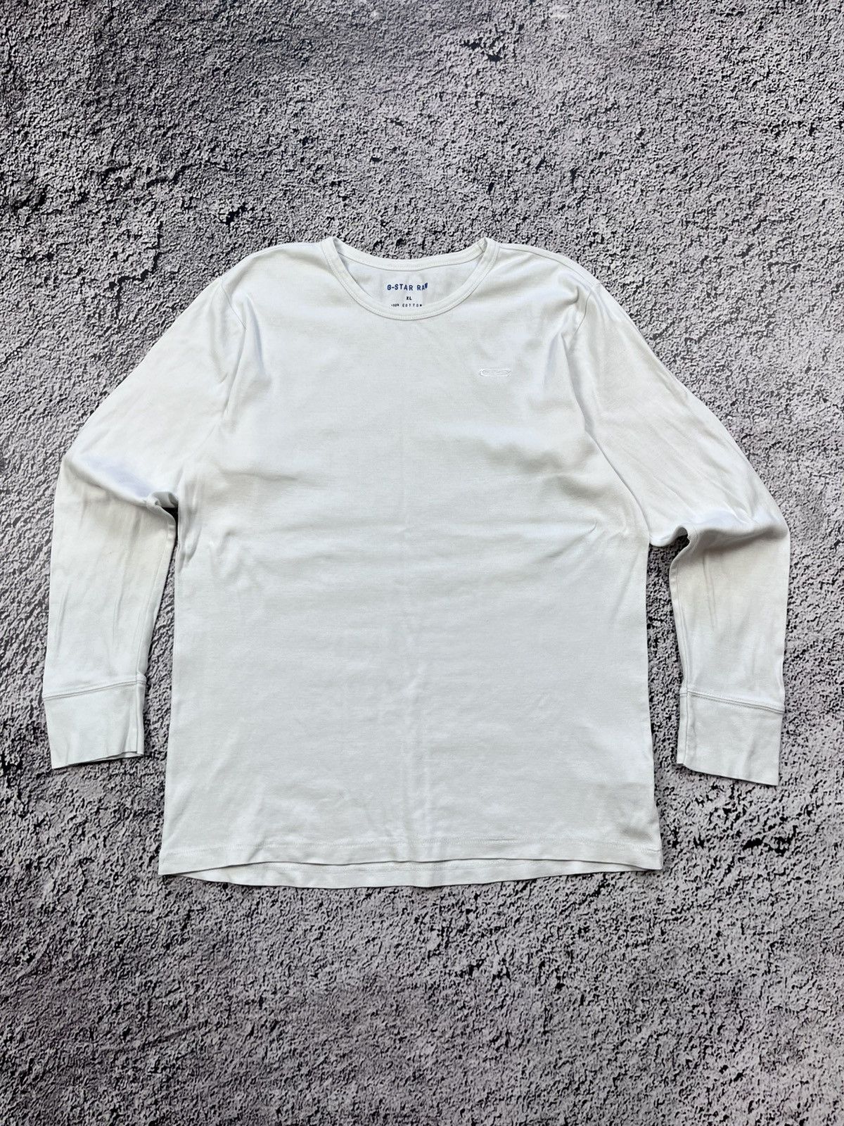 G-Star Vintage Y2K G star white blank Longsleeve logo streetwear Size US XL / EU 56 / 4 - 2 Thumbnail