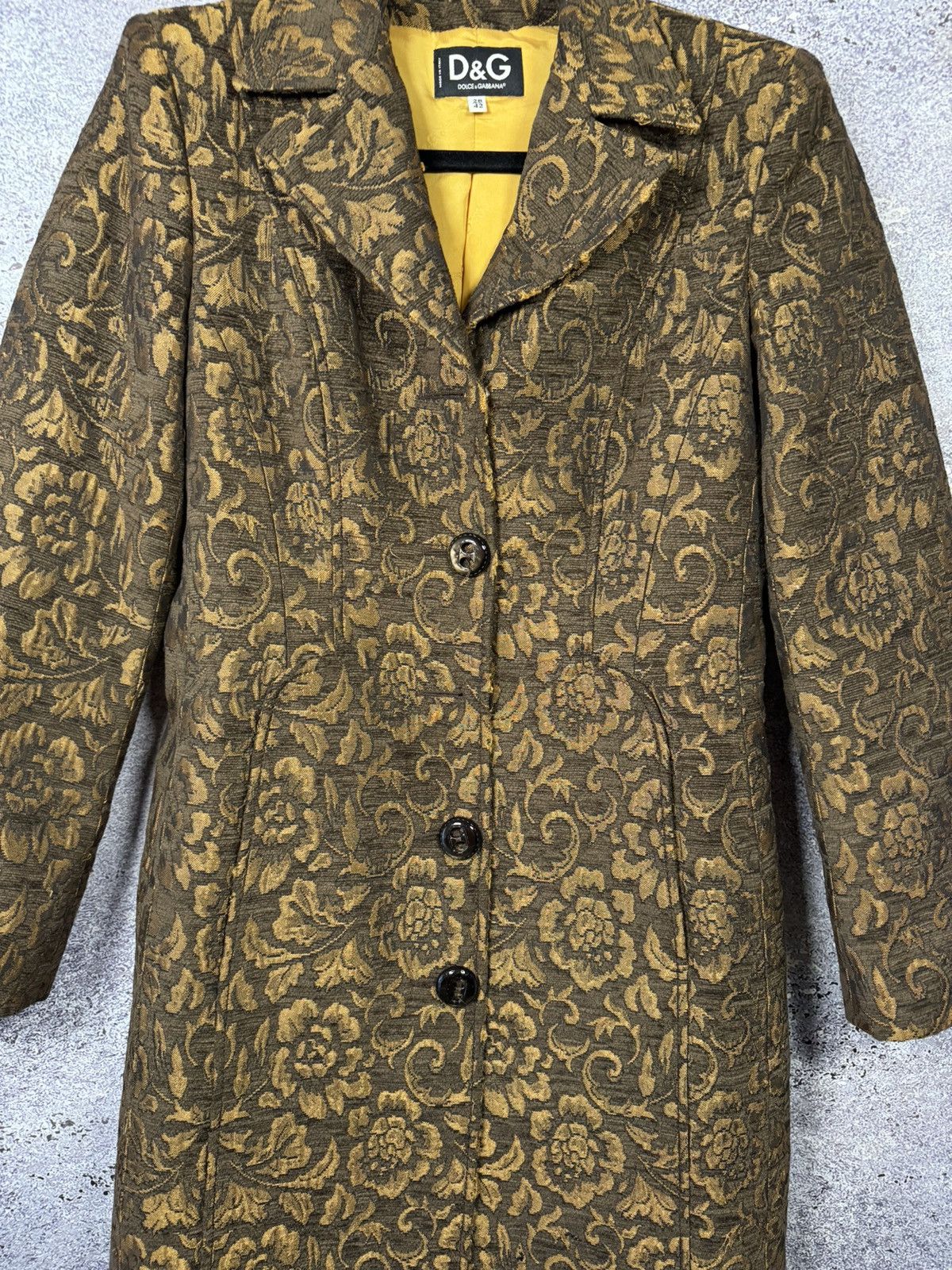 Dolce & Gabbana × Vintage Vintage Dolce Gabbana Retro Paisley Print Woman Coat 28/42sz Size M / US 6-8 / IT 42-44 - 6 Thumbnail