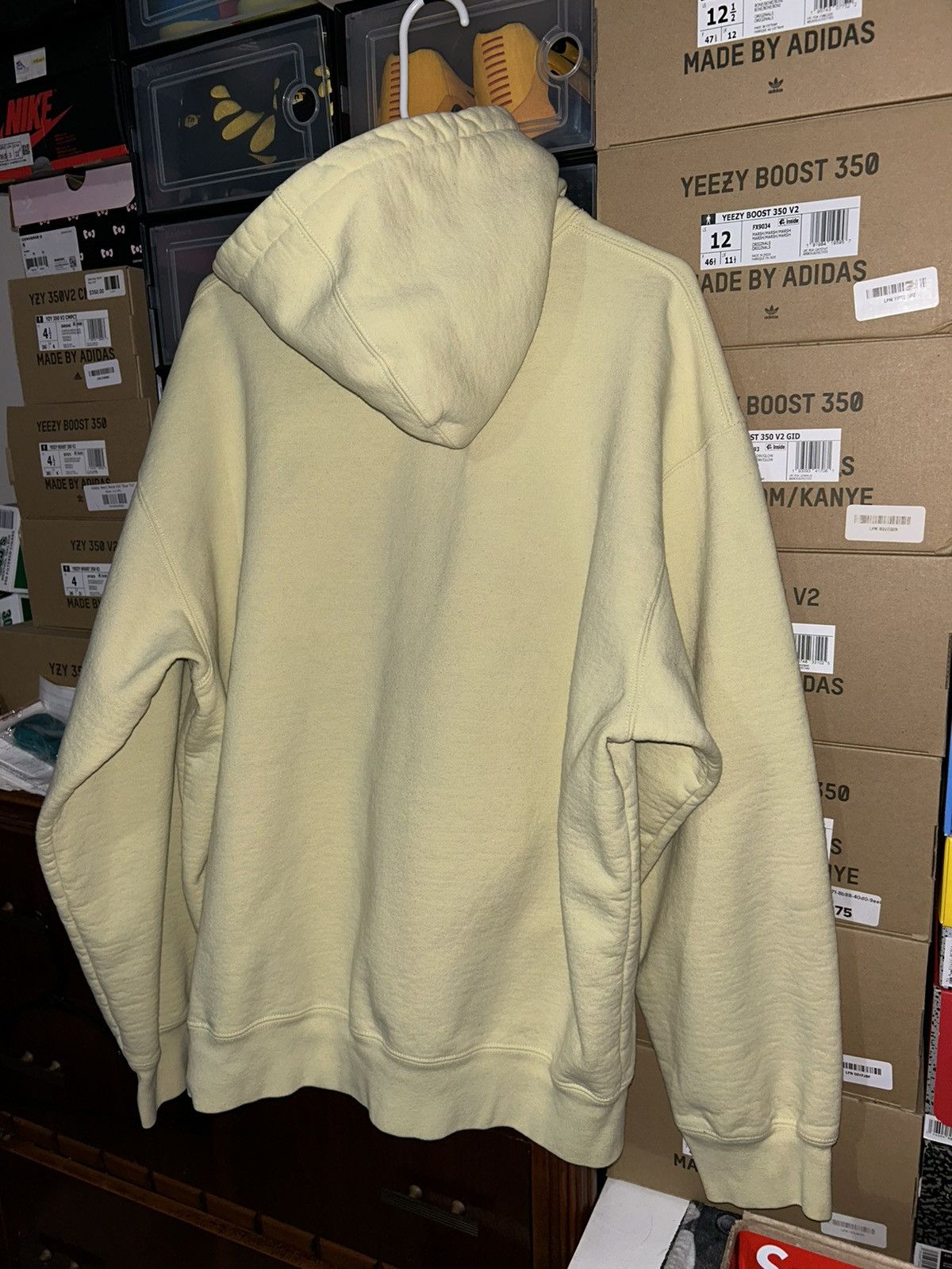 Supreme Supreme Small Box Logo Hooded Sweatshirt Light Yellow SS23XL Size US XL / EU 56 / 4 - 8 Thumbnail