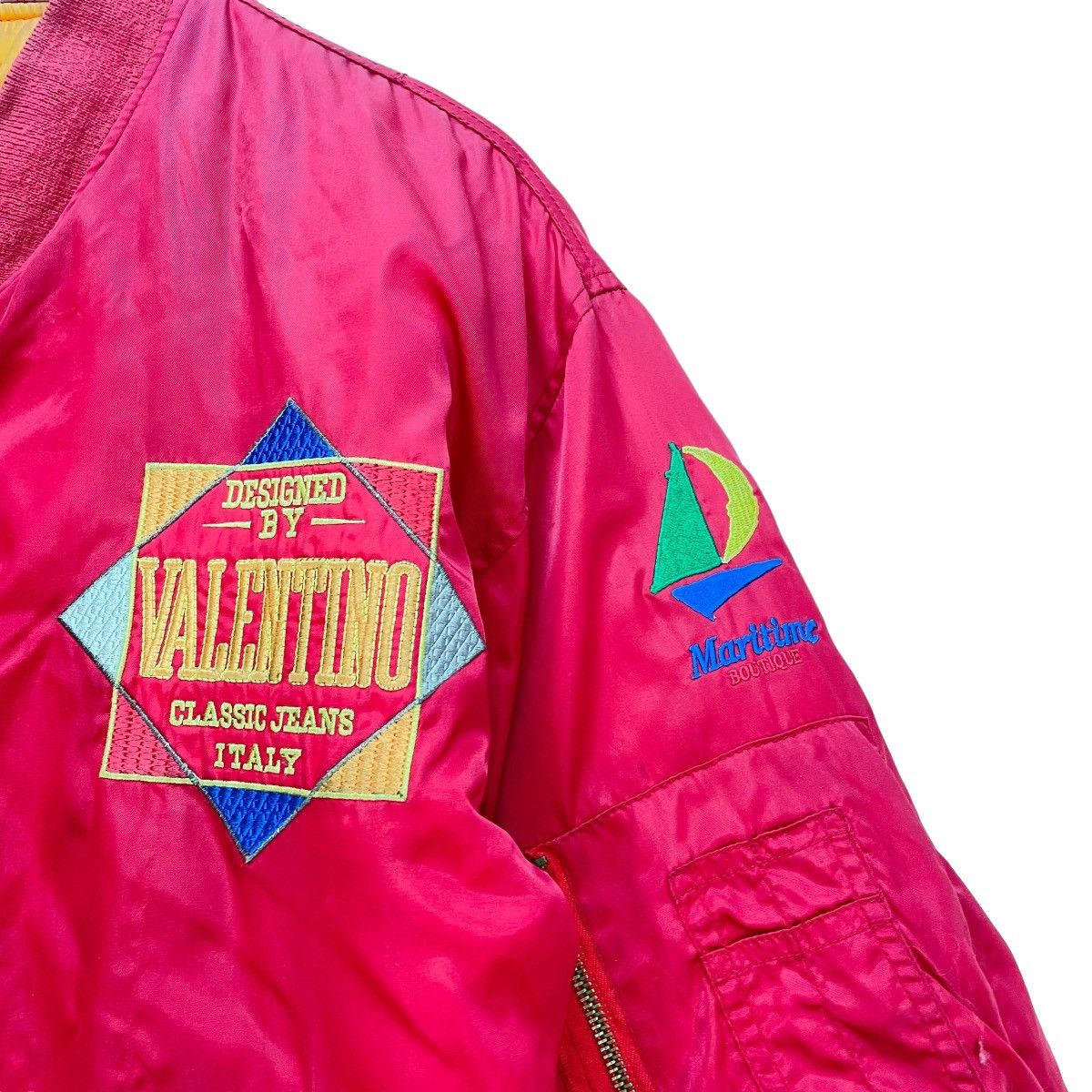 Vintage Vintage Bomber Made In Italy Amedeo Valentino Ma 1 Jacket Size US M / EU 48-50 / 2 - 3 Thumbnail