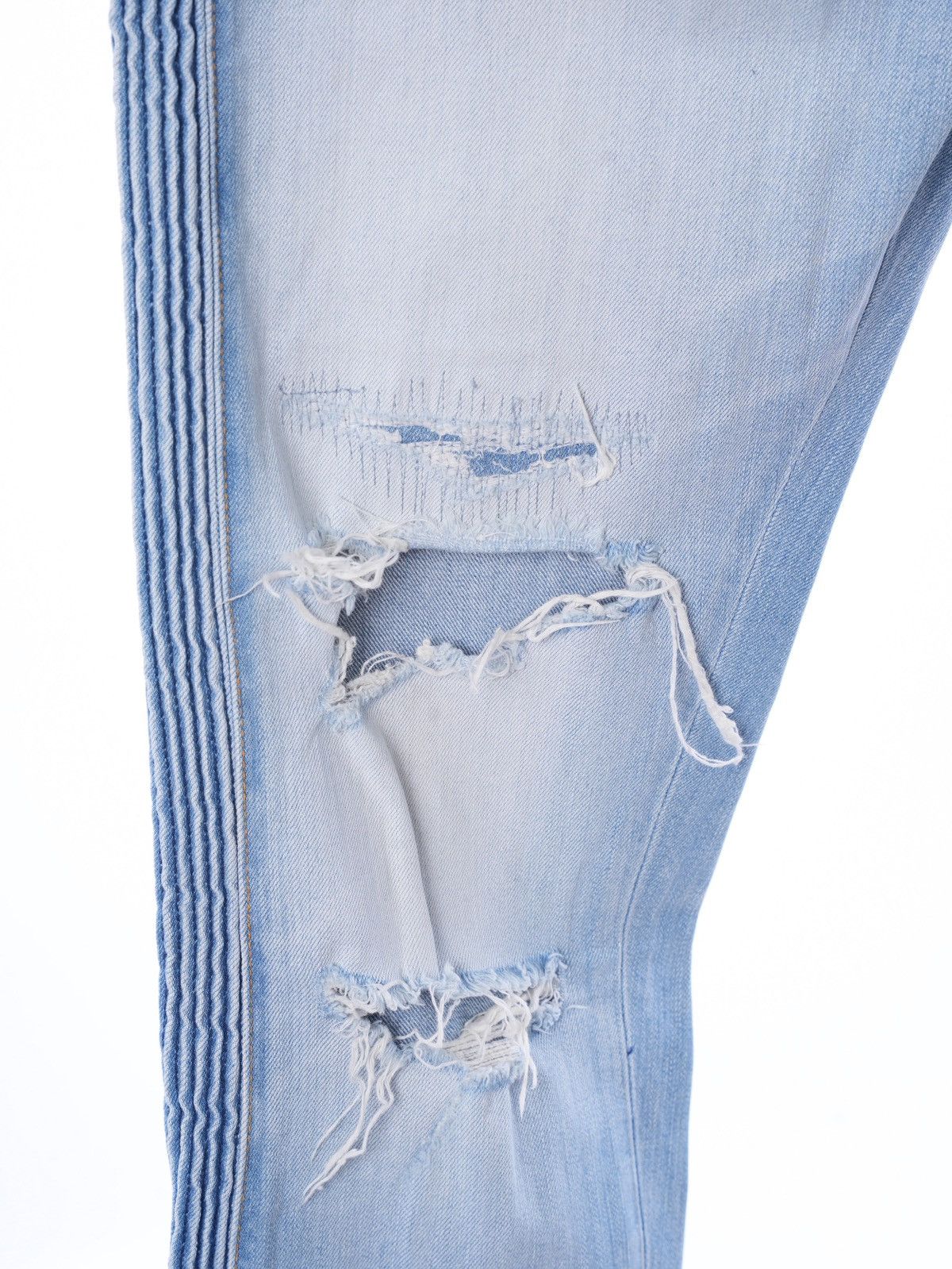 Balmain Balmain Slim Fit Ripped Jeans Denim w 33 Size US 33 - 4 Thumbnail