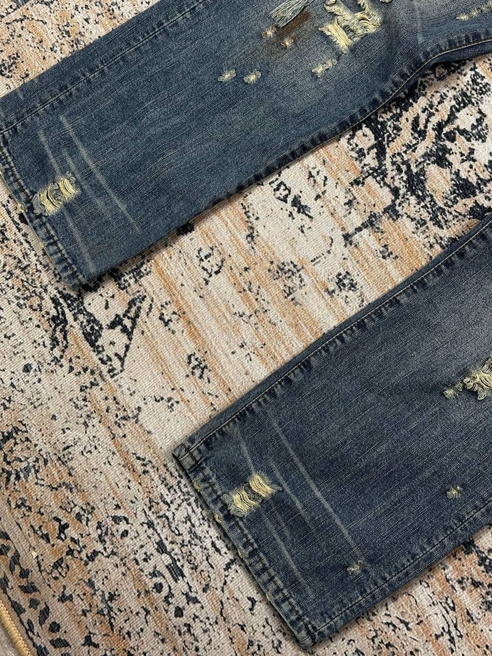Japanese Brand Vintage Avant Garde Destroyed Punk Baggy Denim Jeans Size US 32 / EU 48 - 5 Thumbnail