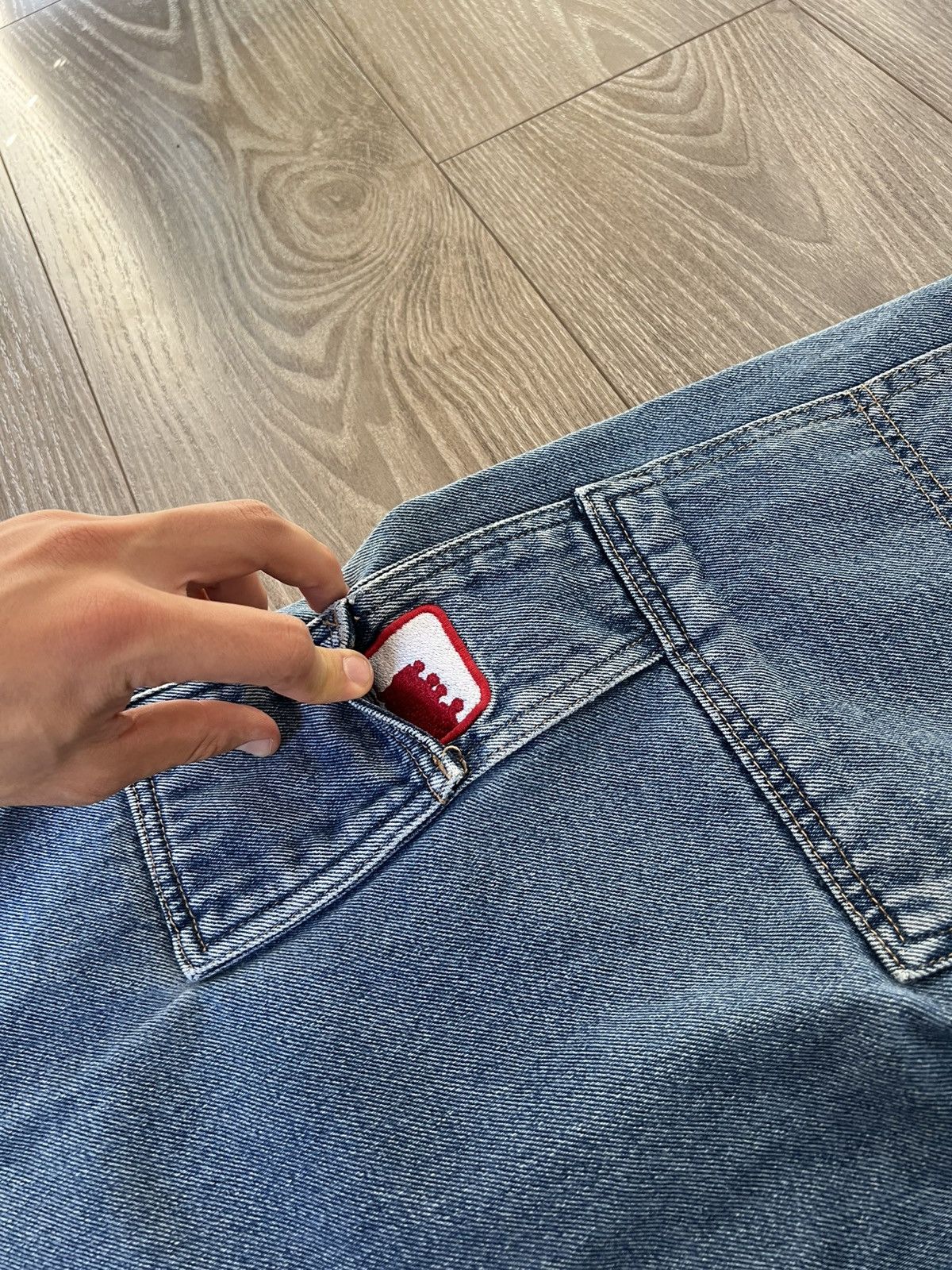Designer × Vintage ‼️Vintage Sancezz Denim Hip Hop Affliction USA Shorts‼️ Size US 34 / EU 50 - 13 Thumbnail