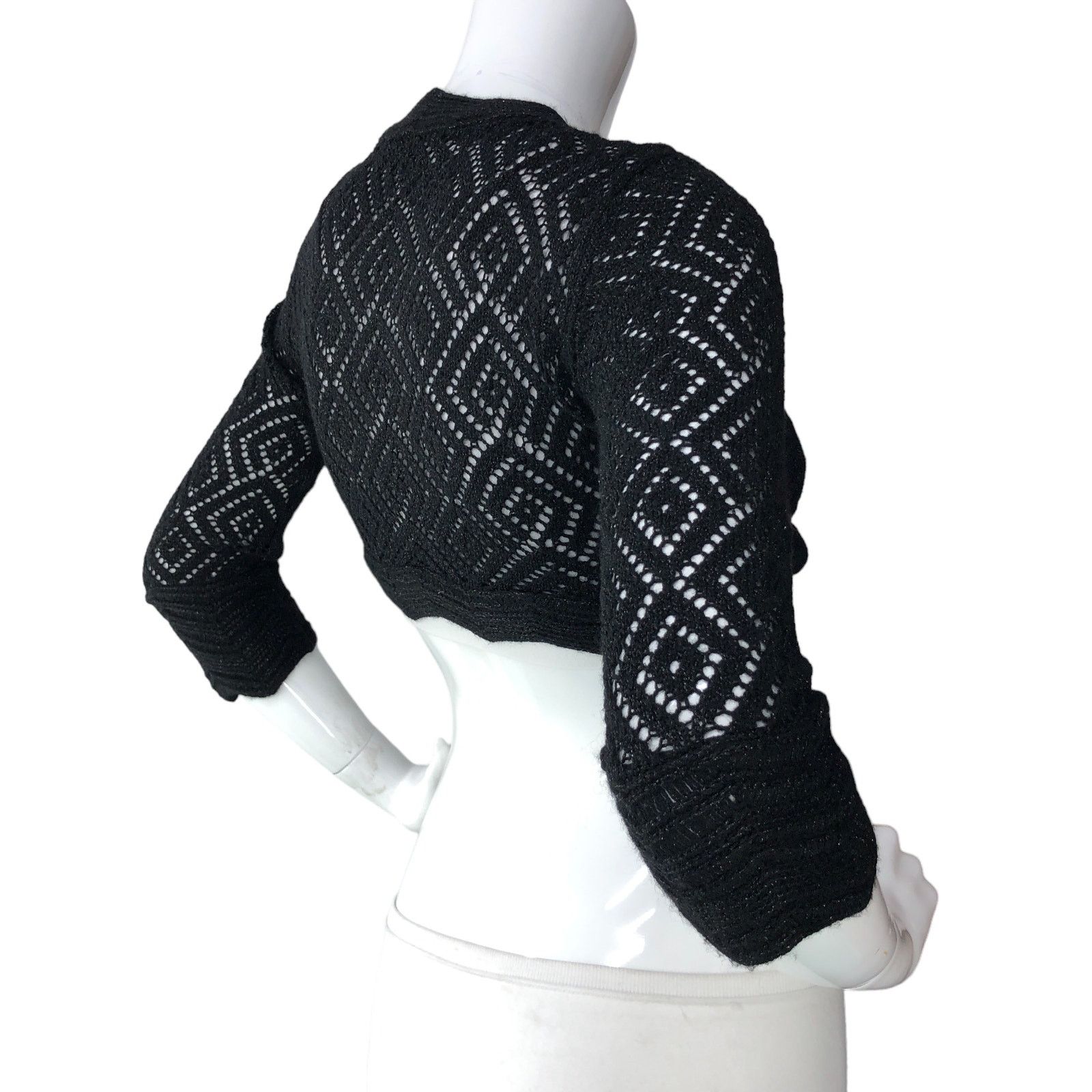 Diane von Furstenberg Diane Von Furstenberg Size P US XS Shrug Top Wool Knit Tie Size XS / US 0-2 / IT 36-38 - 7 Thumbnail