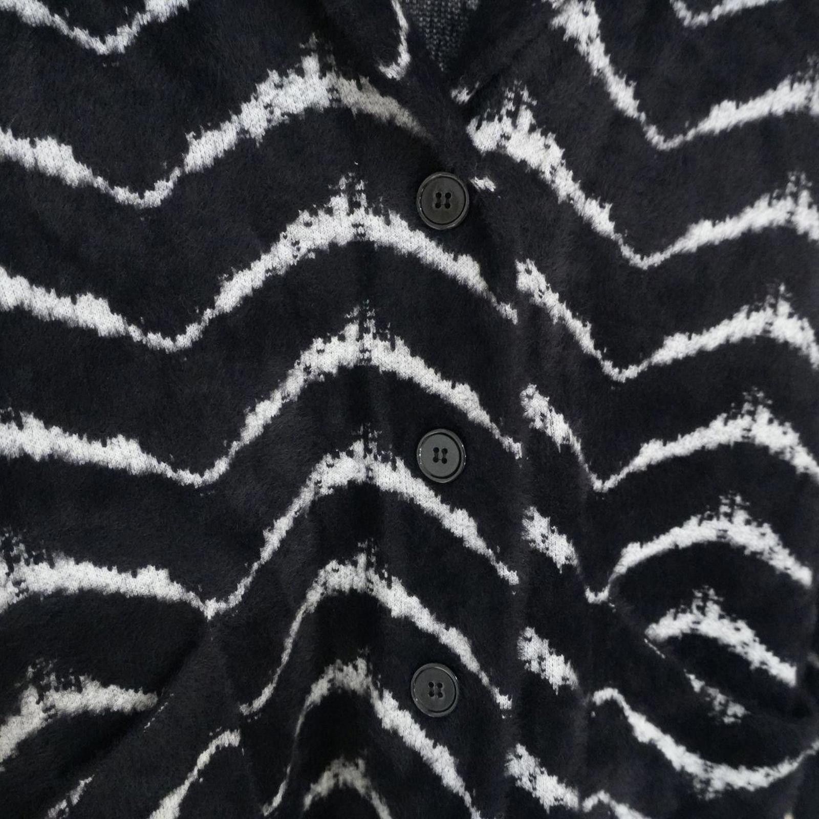 Other Love Token Open Front Shall Women's M Black White Striped Size M / US 6-8 / IT 42-44 - 2 Thumbnail