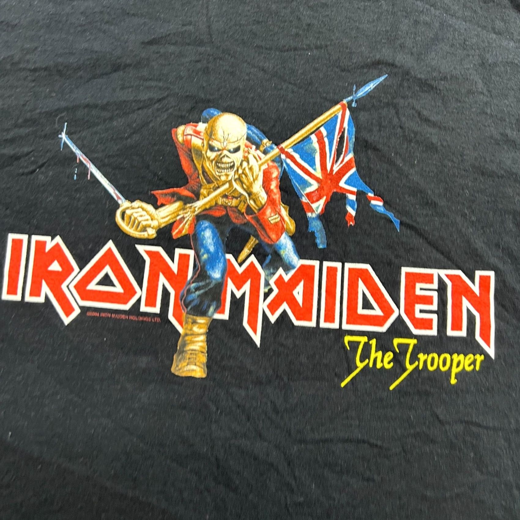 Fruit Of The Loom Nike Iron Meiden The Trooper 2004 Mens Shirt Small Black Tee Fruit of the Loom Size US S / EU 44-46 / 1 - 2 Thumbnail