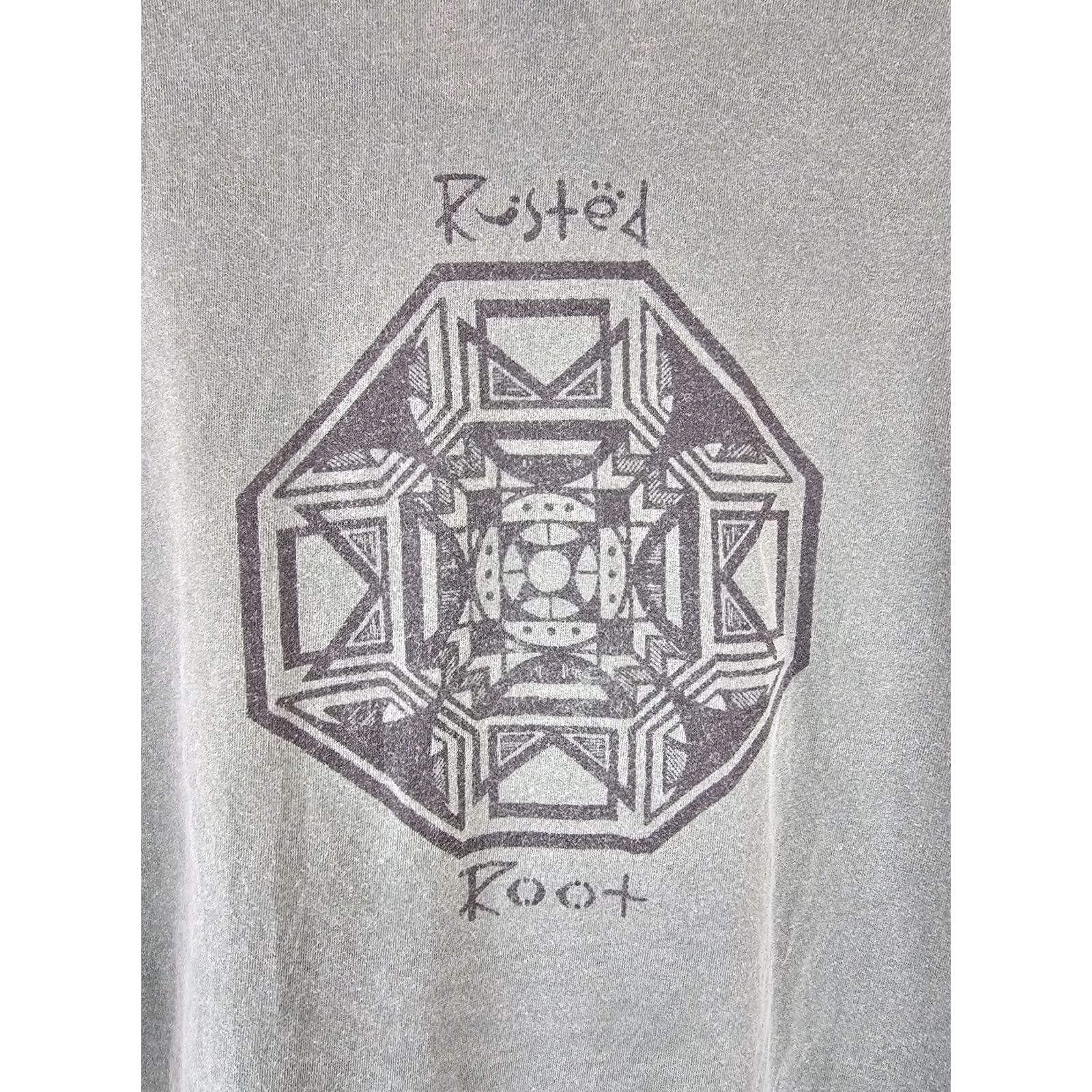 Roots VINTAGE 90' RUSTED ROOT ROCK BAND TOUR SINGLE STITCH LONG SLEEVE T-SHIRT SZ L Mens Shirt Cotton Gray 90s Tour Rock Band Vintage Mens T-Shirt Size US L / EU 52-54 / 3 - 8 Thumbnail