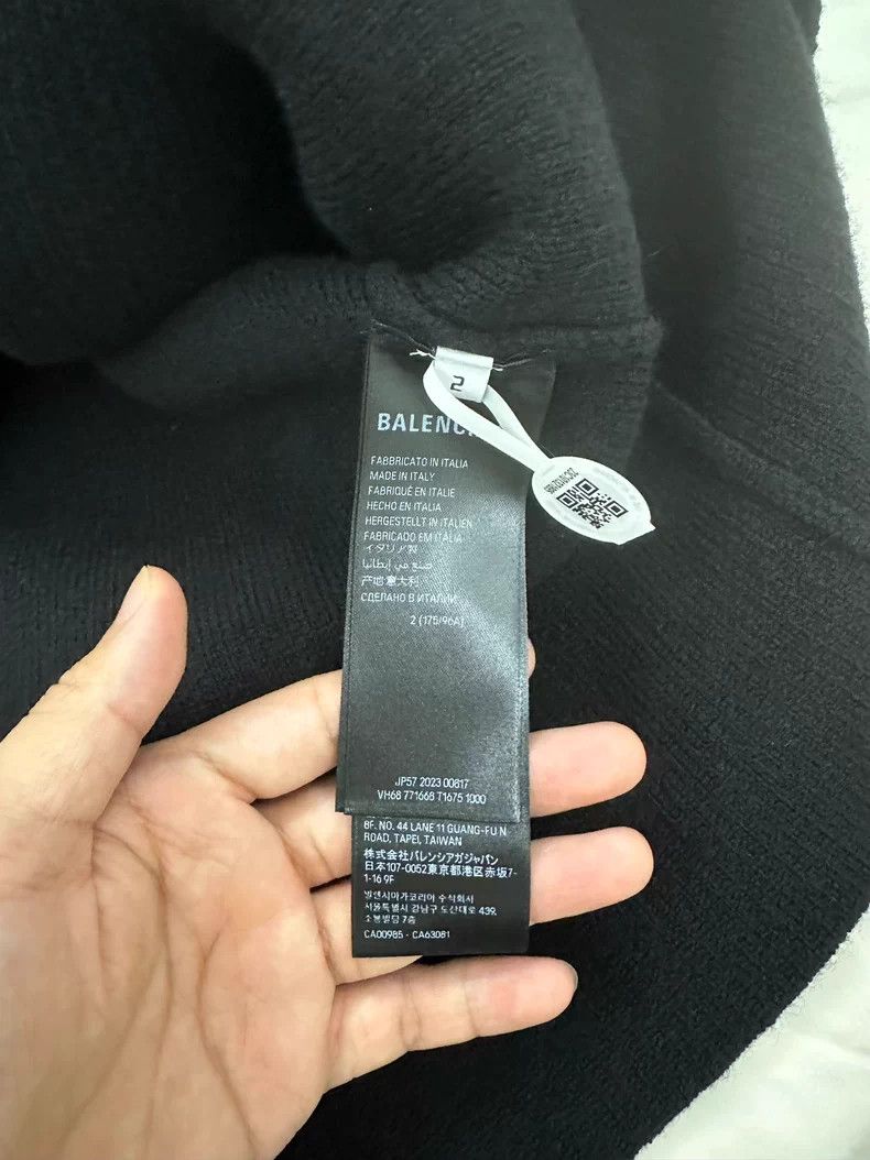 Balenciaga Balenciaga Sleeve Logo Knitted Cardigan Sweater Size US M / EU 48-50 / 2 - 6 Thumbnail