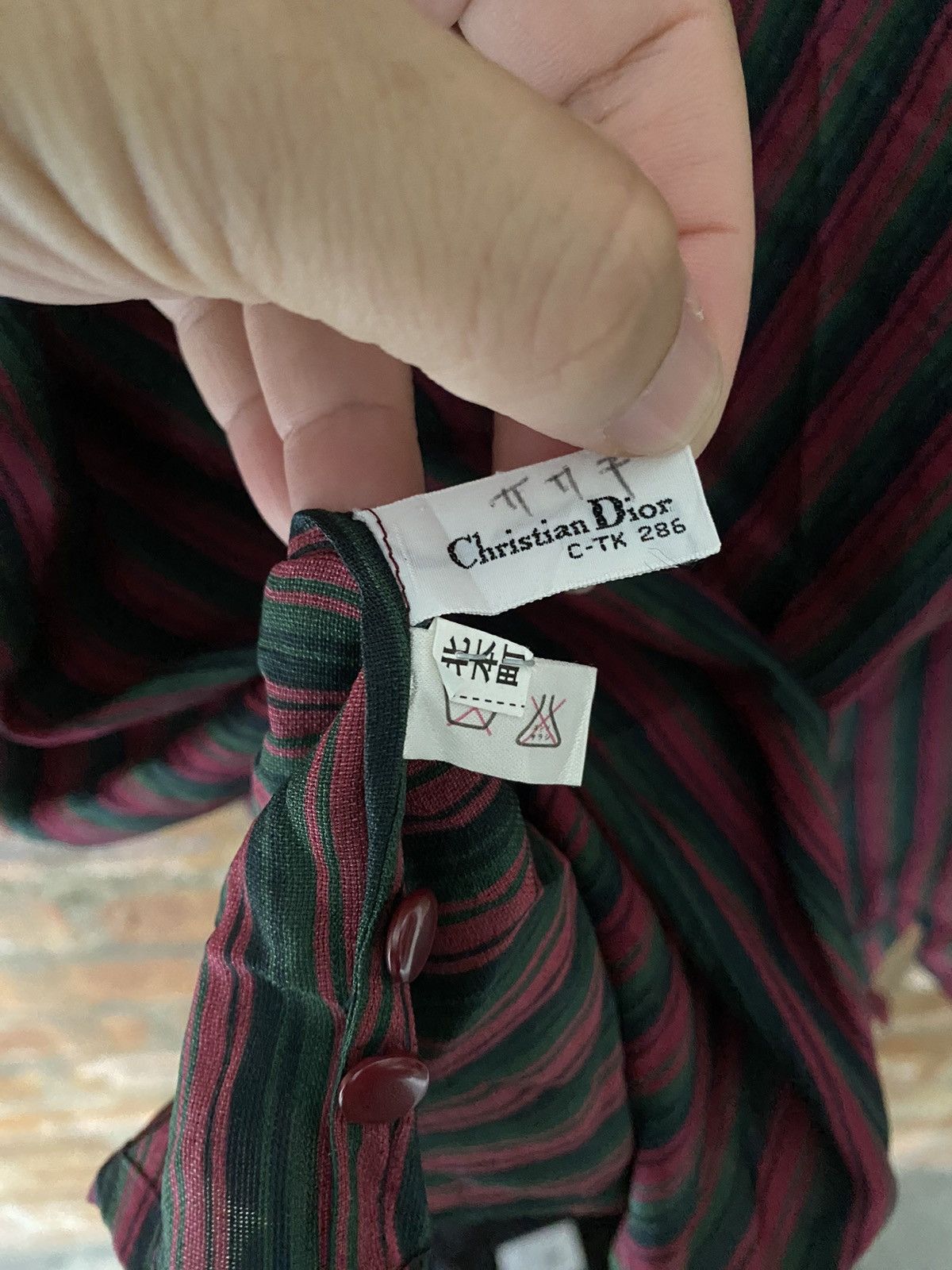 Dior 1990s Dior Ballon Stripe button up Size M / US 6-8 / IT 42-44 - 11 Thumbnail