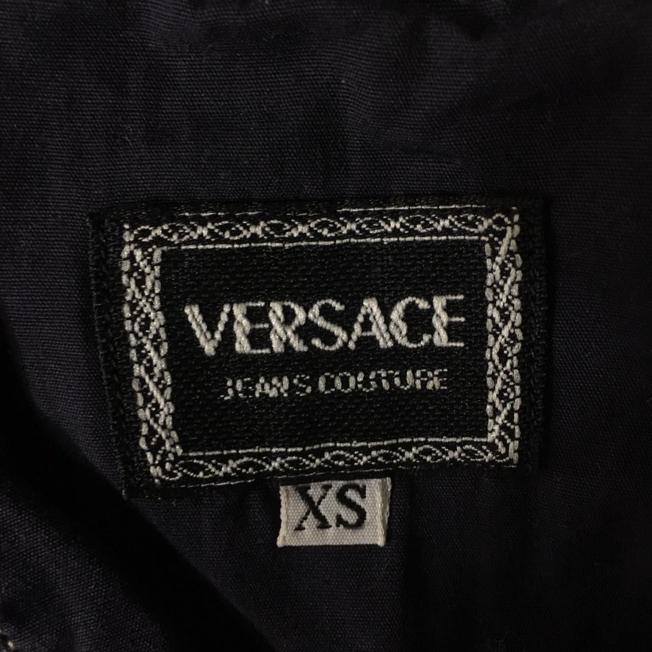 Versace Vtg VERSACE JEANS COUTURE Medusa Button Casual Shirt Indigo Size US XS / EU 42 / 0 - 3 Thumbnail