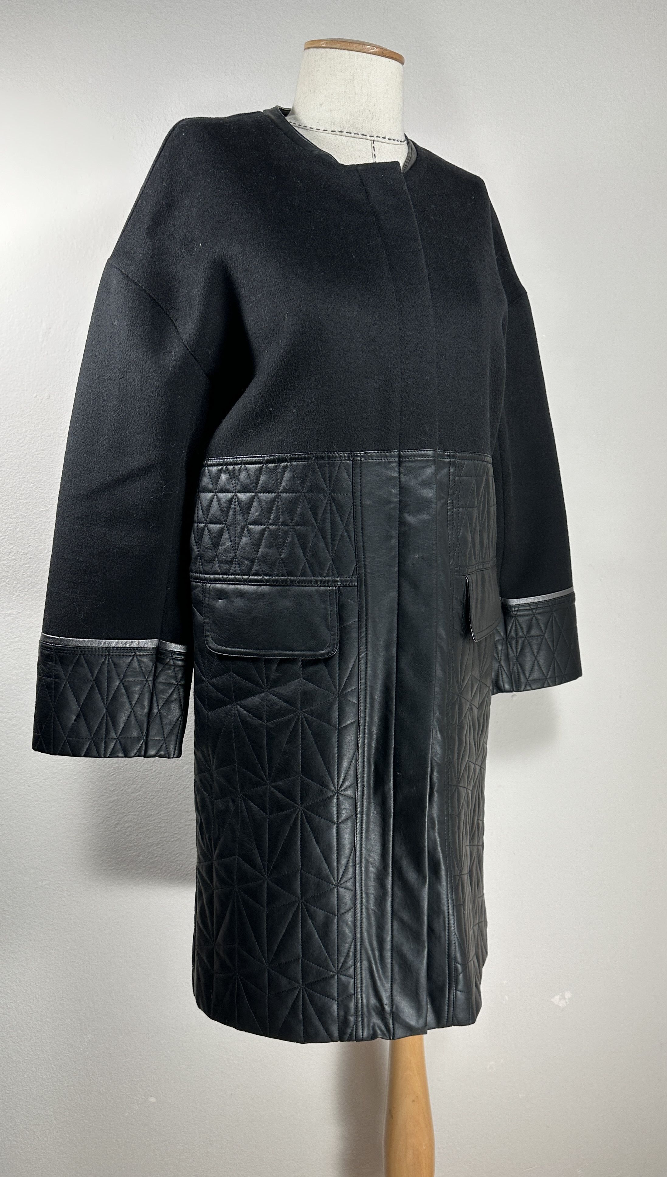 image of Urbancode London Coat in Black, Women's (Size Medium)