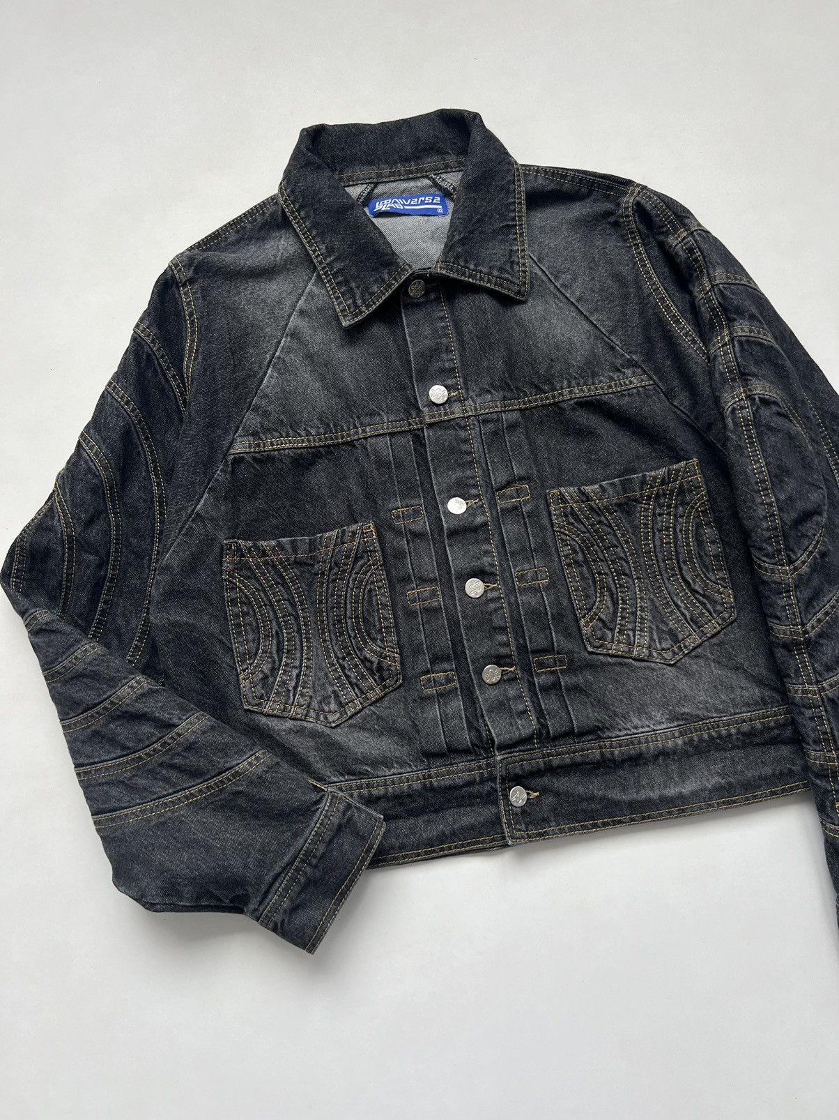 jOONIVERSE LAB 🔥Jooniverse Lab 5 Panels Type-2 Denim Jacket Ash Grey Size US M / EU 48-50 / 2 - 8 Thumbnail