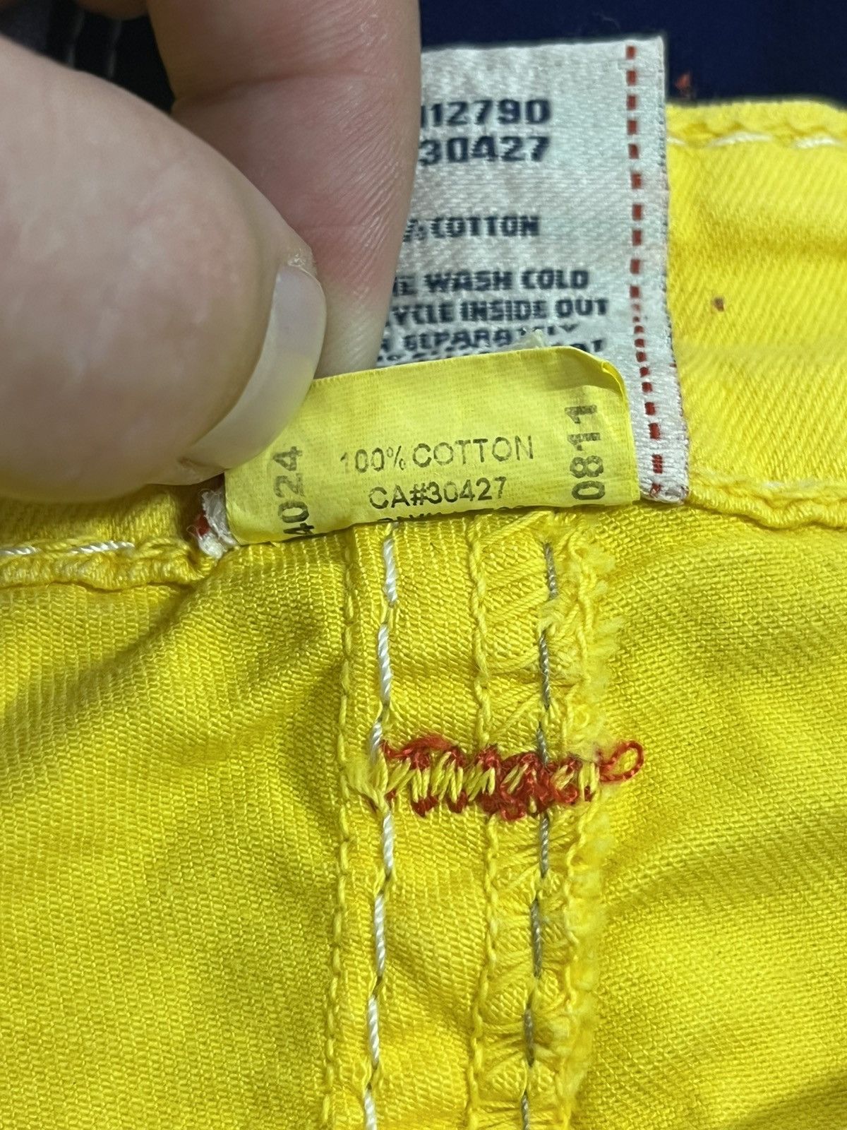 True Religion True Religion Yellow Y2K Jeans Size 29" - 10 Thumbnail