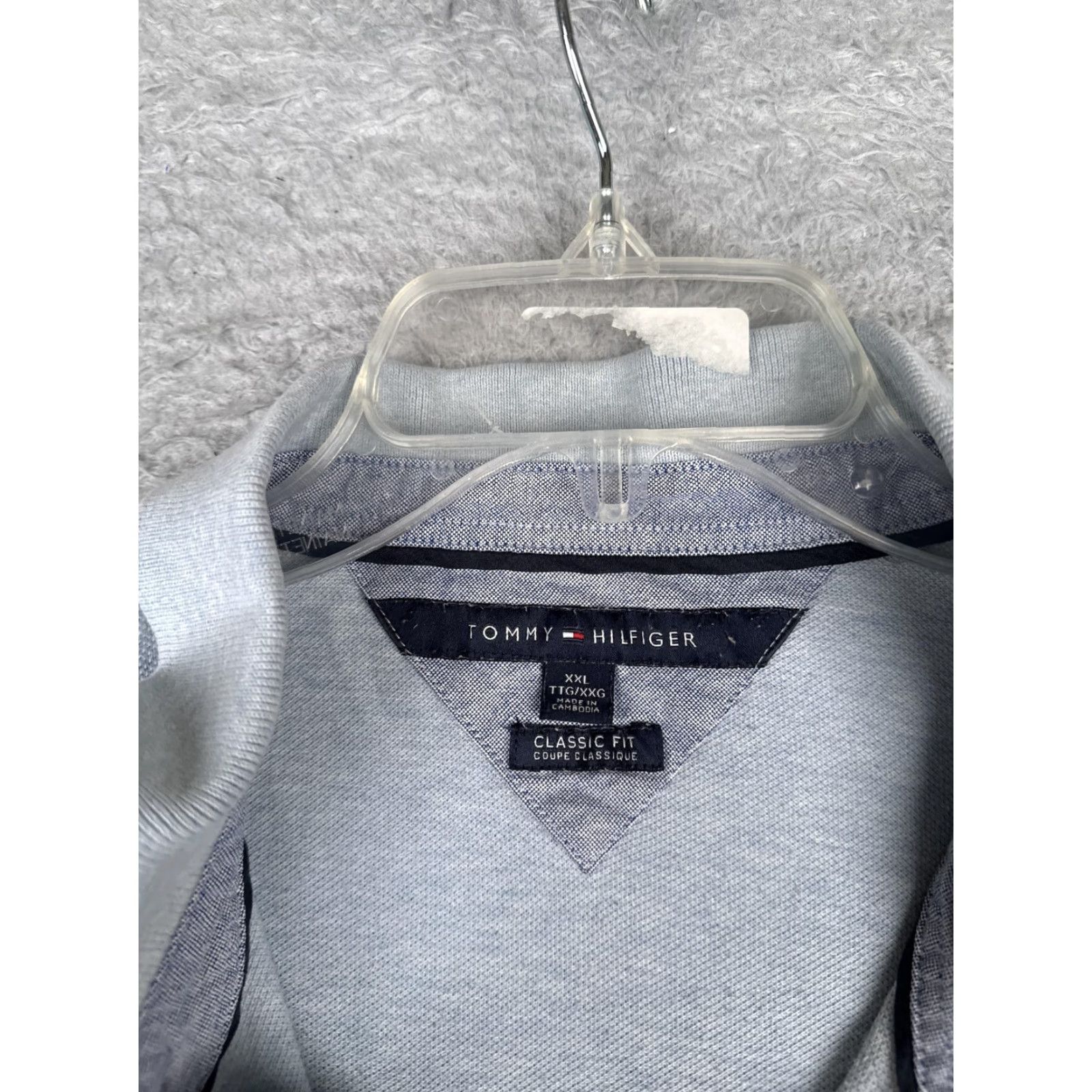 Tommy Hilfiger Tommy Hilfiger Polo Shirt Mens 2XL Blue Classic Fit Short Sleeve Logo Knit Size US XXL / EU 58 / 5 - 7 Thumbnail