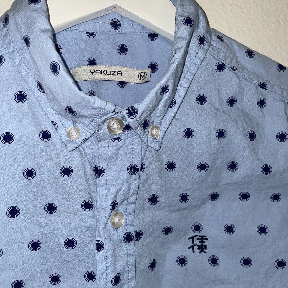 Vintage Yakuza Dot Button Down Shirt Size US M / EU 48-50 / 2 - 2 Thumbnail