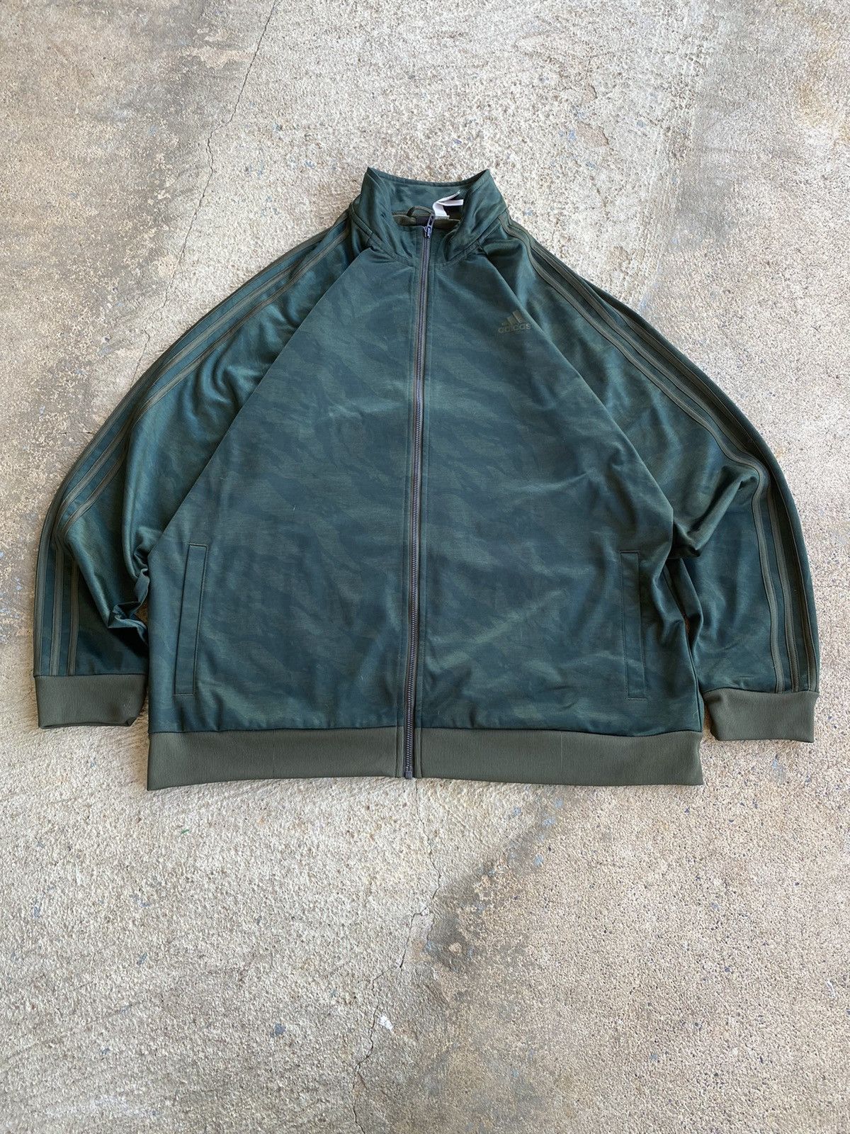 Vintage Y2K Adidas Tiger Stripe Camo Track Jacket