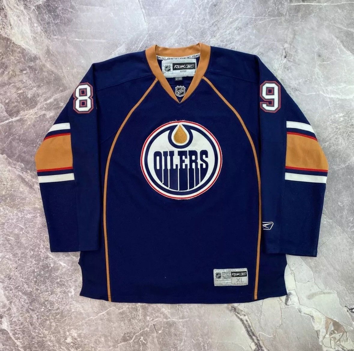 NHL × Reebok Sam Gagner Edmonton Oilers Blue Reebok Hockey Jersey Men XL Size US XL / EU 56 / 4 - 1 Thumbnail