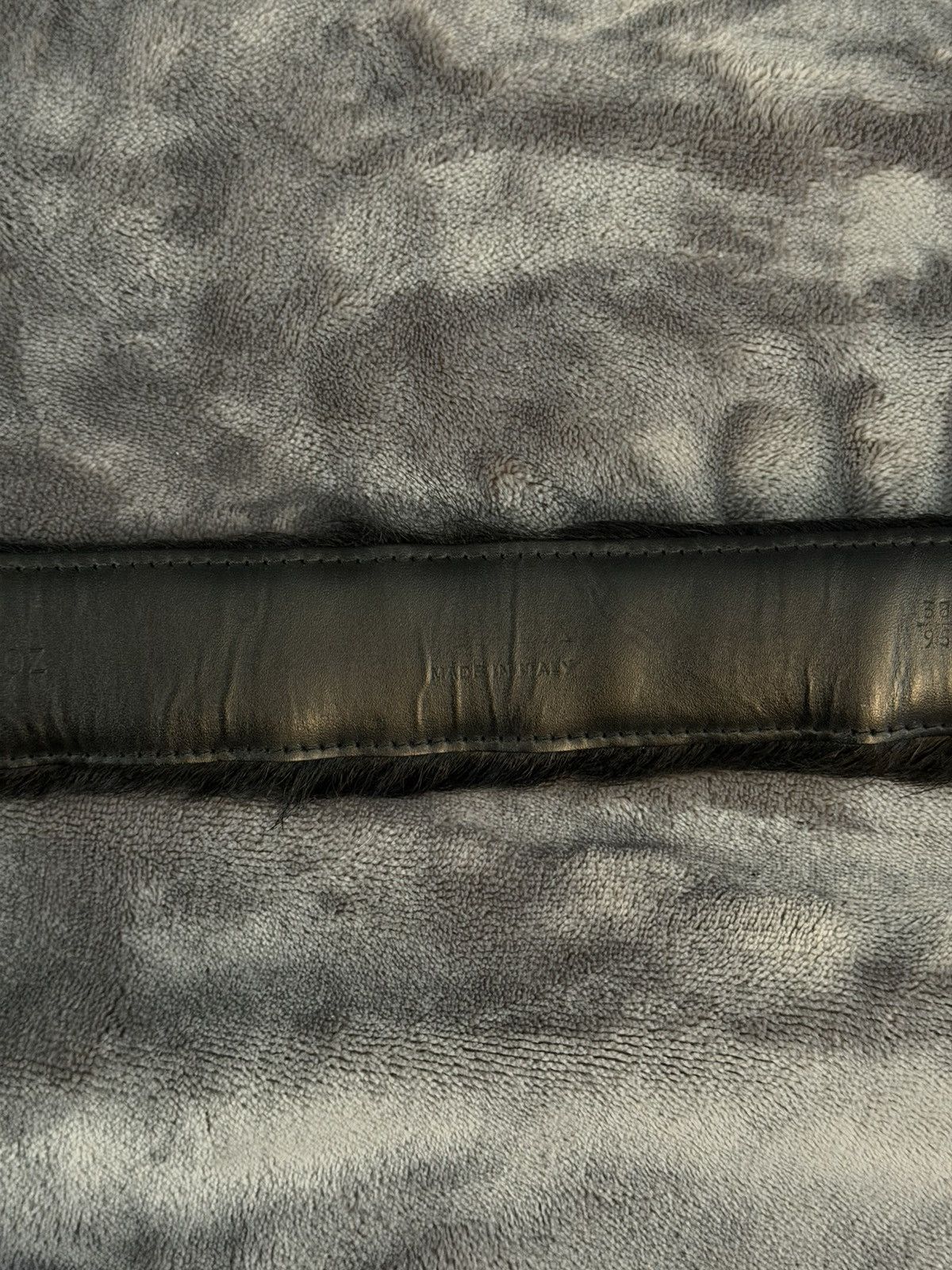 Prada Prada Black Fur Belt AW17 Size 38 - 5 Thumbnail