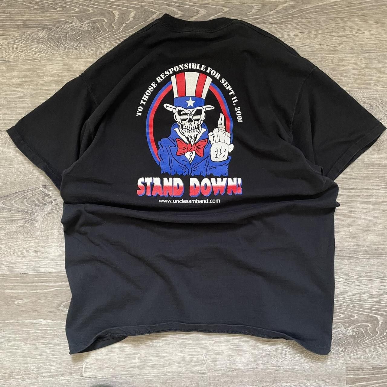 Band Tees × Vintage Vintage Y2K 90's Uncle Sam Heavy Metal Band Graphic Tee Size US XL / EU 56 / 4 - 1 Thumbnail