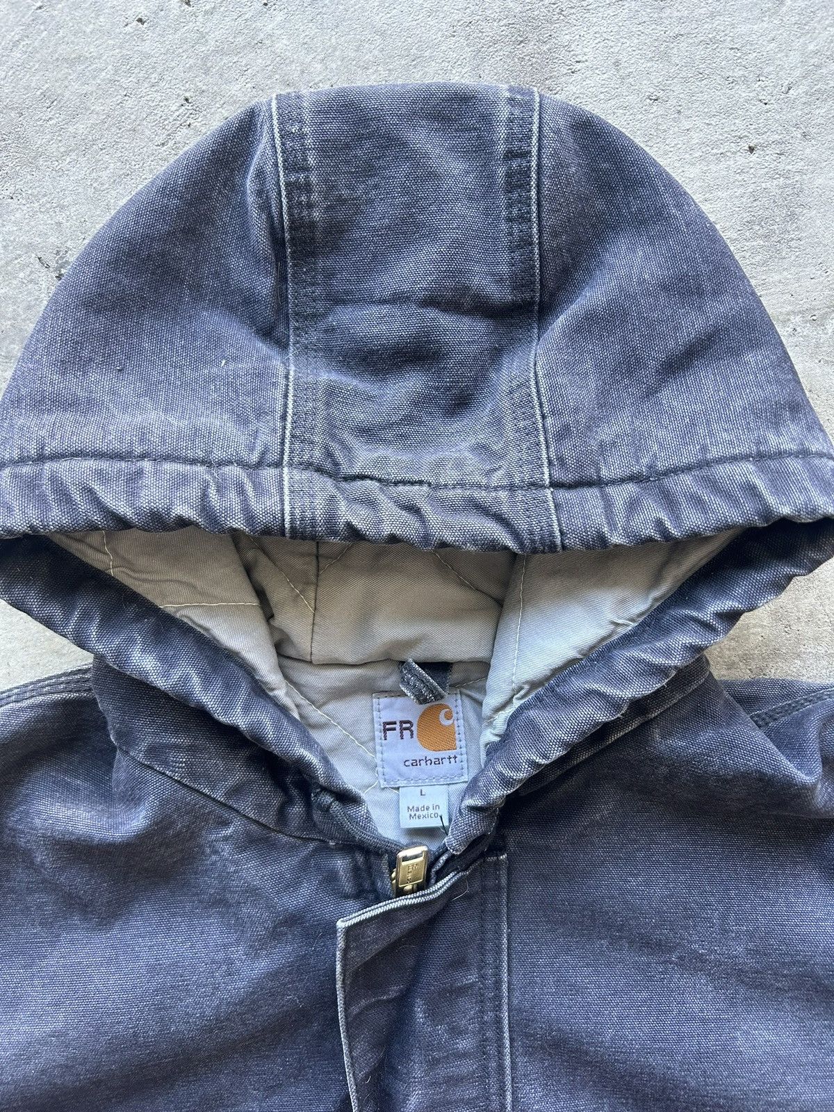 Carhartt × Vintage Black/grey faded Carhartt Detroit style jacket Size US L / EU 52-54 / 3 - 3 Thumbnail