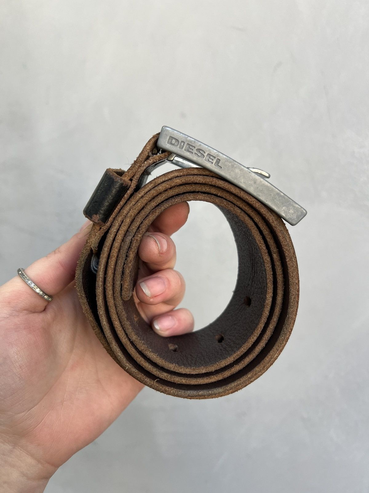 Diesel Leather Diesel avant garde gothic leather belt y2k Size ONE SIZE - 8 Thumbnail