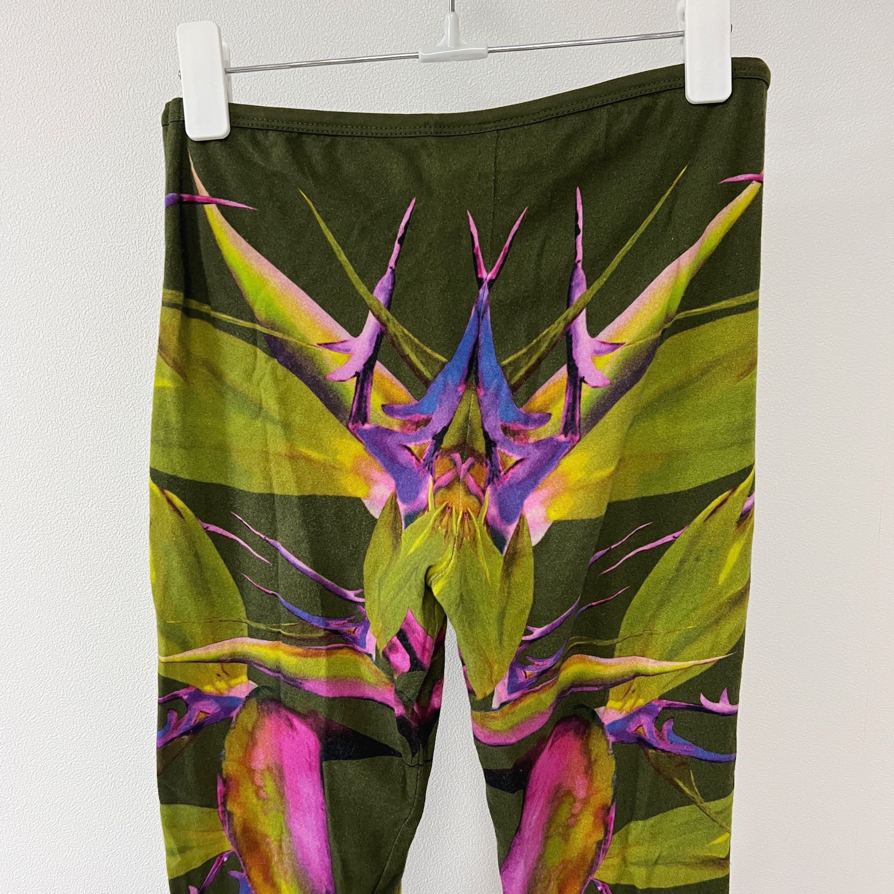 Givenchy GIVENCHY 12SS Birds of Paradise Leggings Green Size 27" / US 4 / IT 40 - 3 Thumbnail