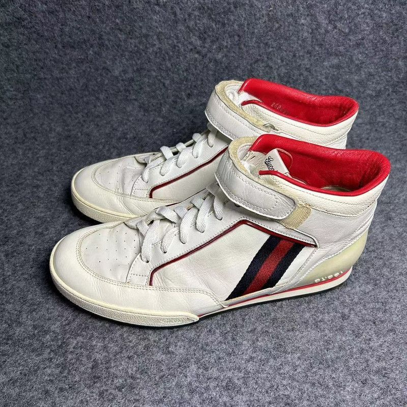 Gucci Gucci High-Top Lace-Up Sneakers for Men -2508 Size US 7.5 / EU 40-41 - 1 Thumbnail