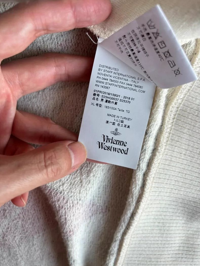 Vivienne Westwood Vivienne Westwood Zip-up sweatshirt, cotton linen material Size US XL / EU 56 / 4 - 4 Thumbnail