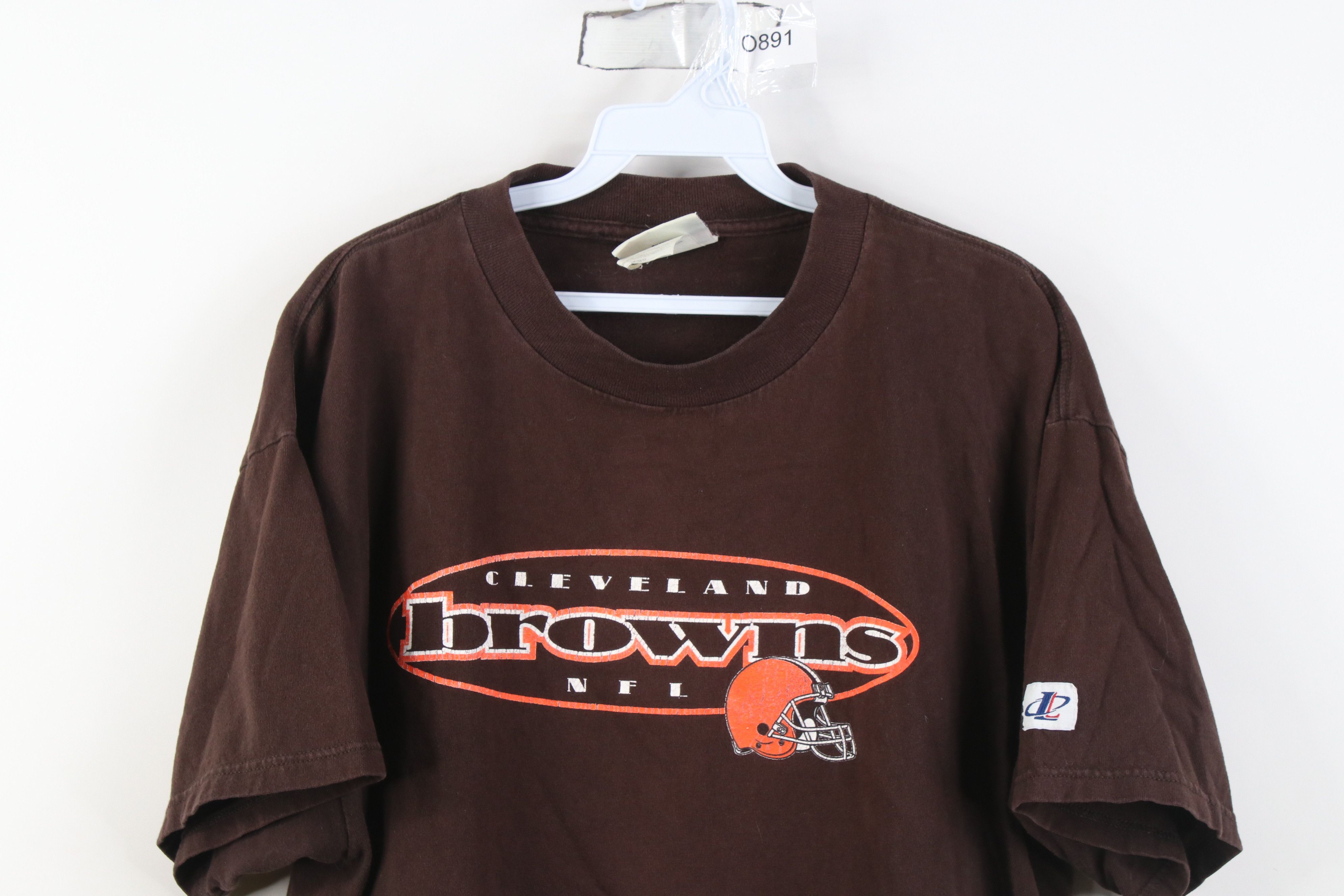 Vintage Vintage 90s Spell Cleveland Browns Football T-Shirt Brown Size US L / EU 52-54 / 3 - 2 Thumbnail