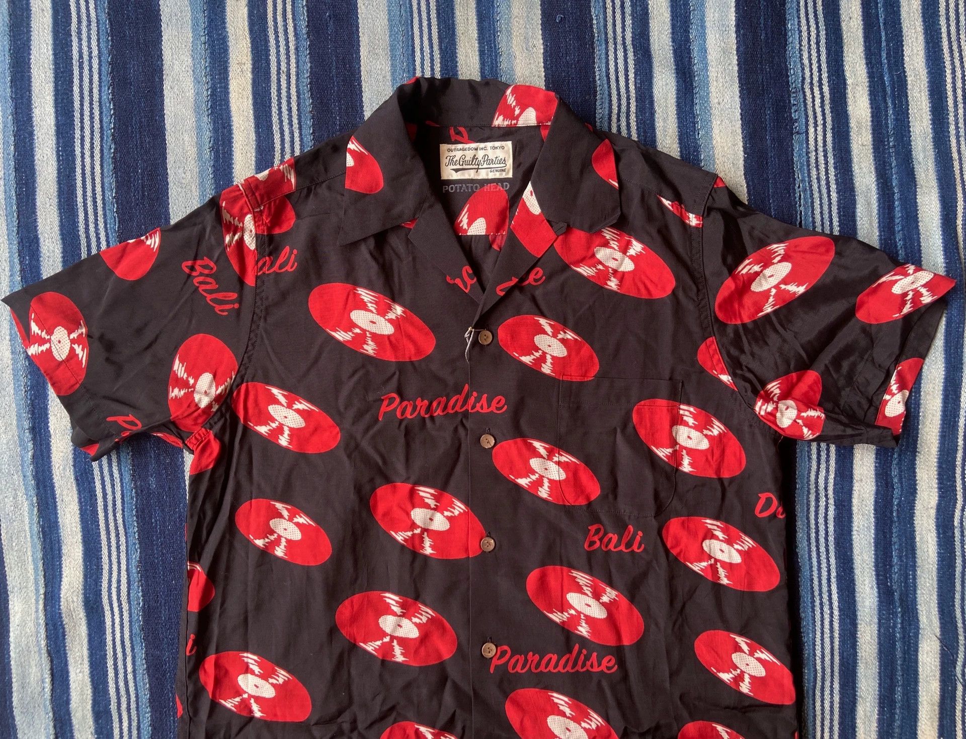 Wacko Maria WACKO MARIA Guilty Parties PH Black Vinyl Hawaiian Shirt Size US S / EU 44-46 / 1 - 3 Thumbnail