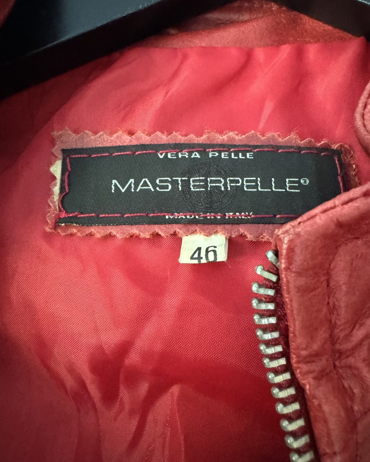 Leather Red Leather Biker Jacket Size US S / EU 44-46 / 1 - 9 Thumbnail