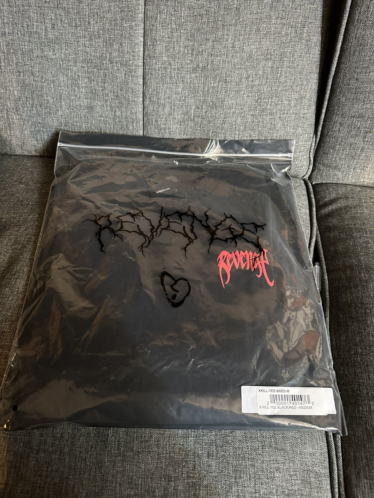image of Revenge “Kill” Tee in Black, Men's (Size Medium)