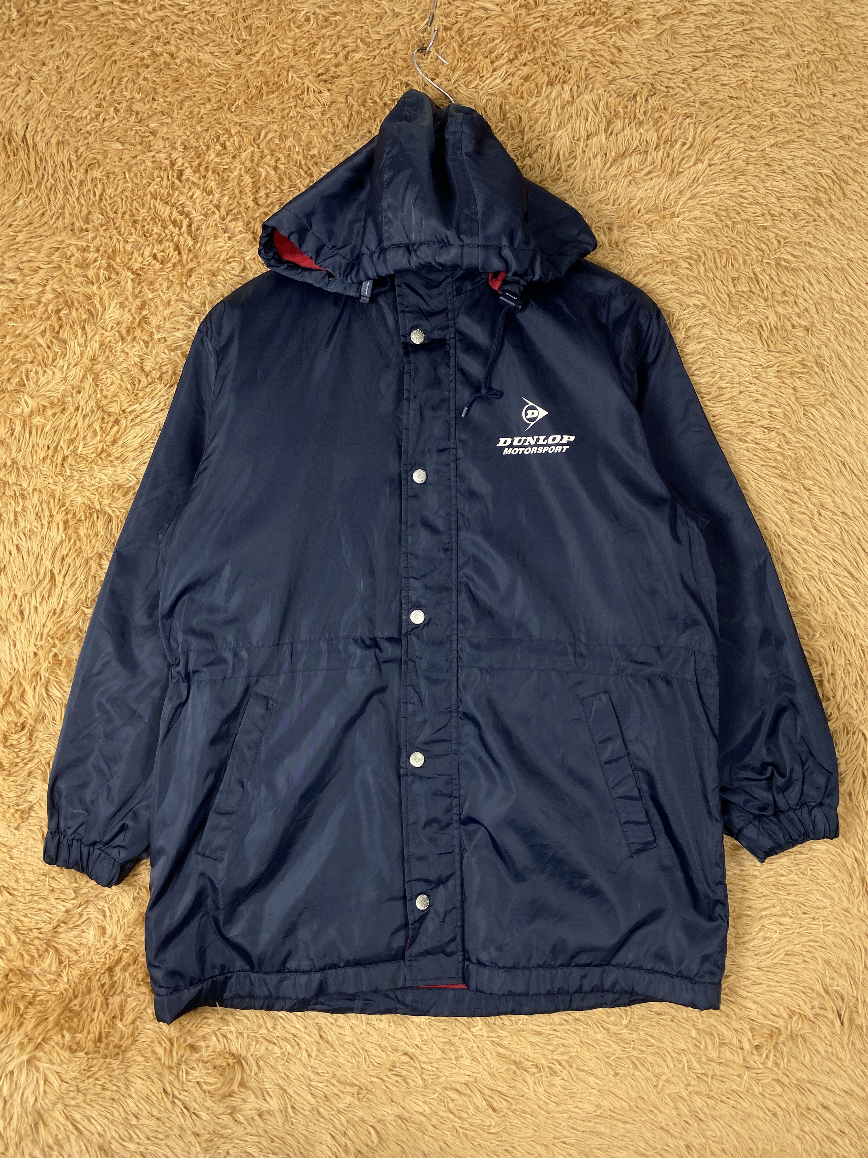 Dunlop Vintage Dunlop Motorsport Hoodie Fleece Lining Jacket J1985 Size US S / EU 44-46 / 1 - 1 Thumbnail