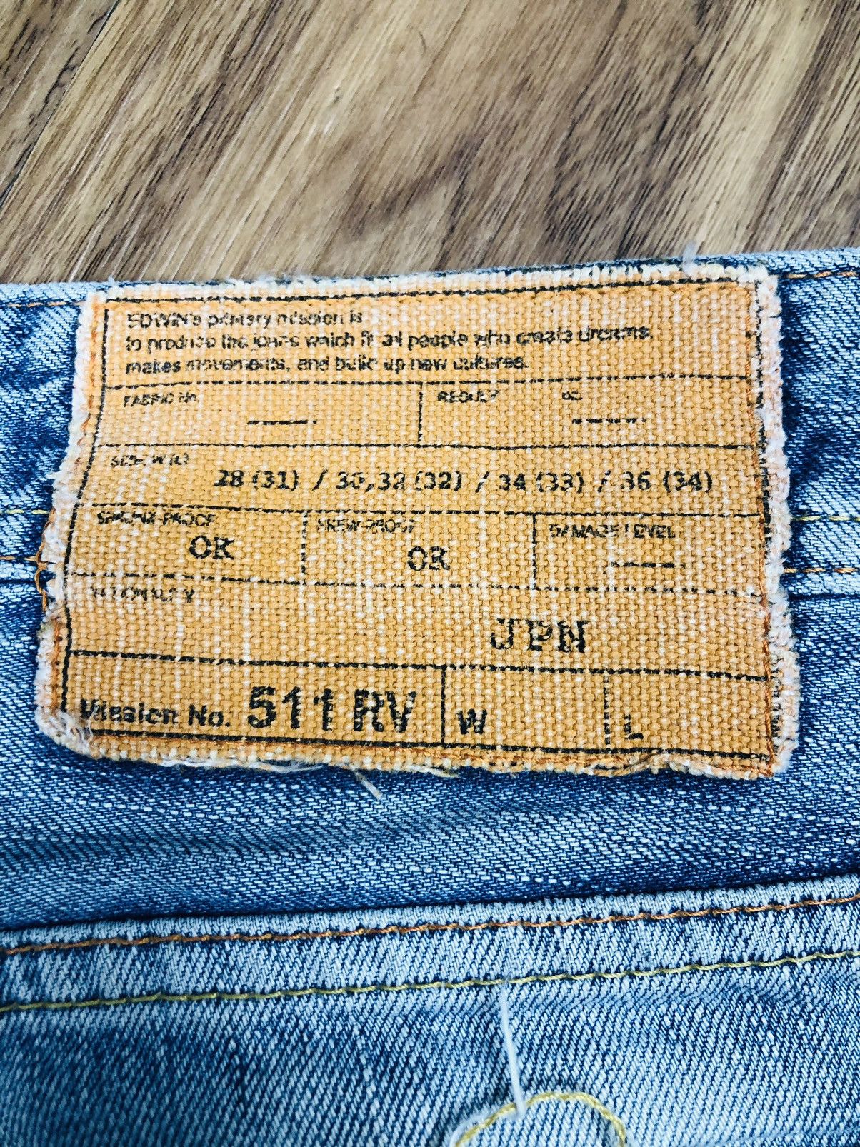 Edwin Edwin 511RV Ripped Distressed Flare Jeans Rare (40) Size US 32 / EU 48 - 18 Thumbnail