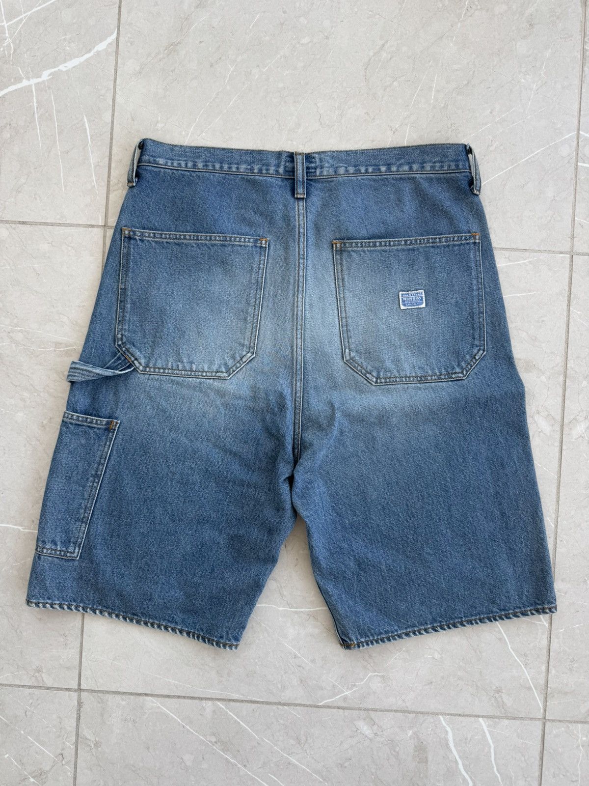 Kapital KAPITAL STUDDED CARPENTER DENIM SHORTS Size US 34 / EU 50 - 2 Thumbnail